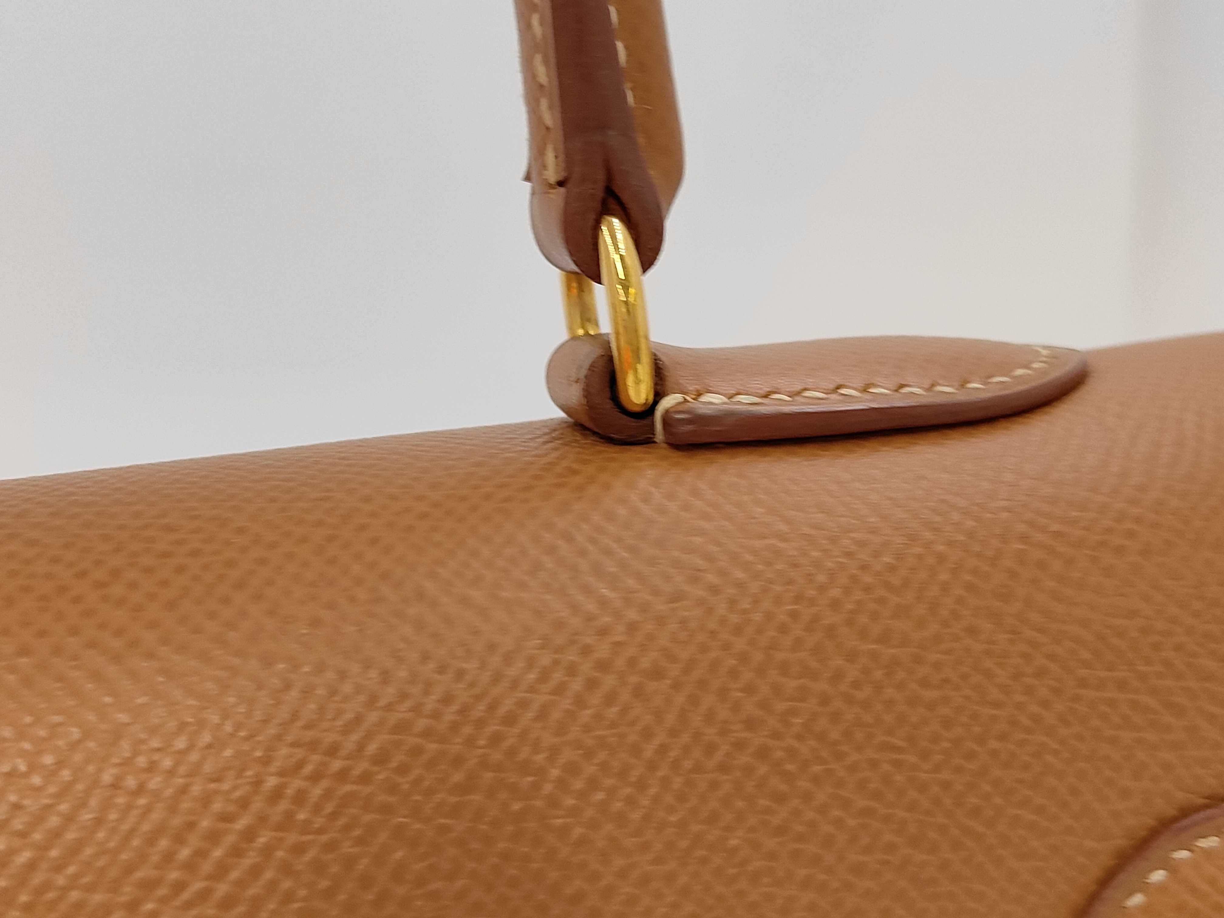 Kelly 35 Courchevel Gold Shoulder Strap Dust Bag Box A Handbag — view 3