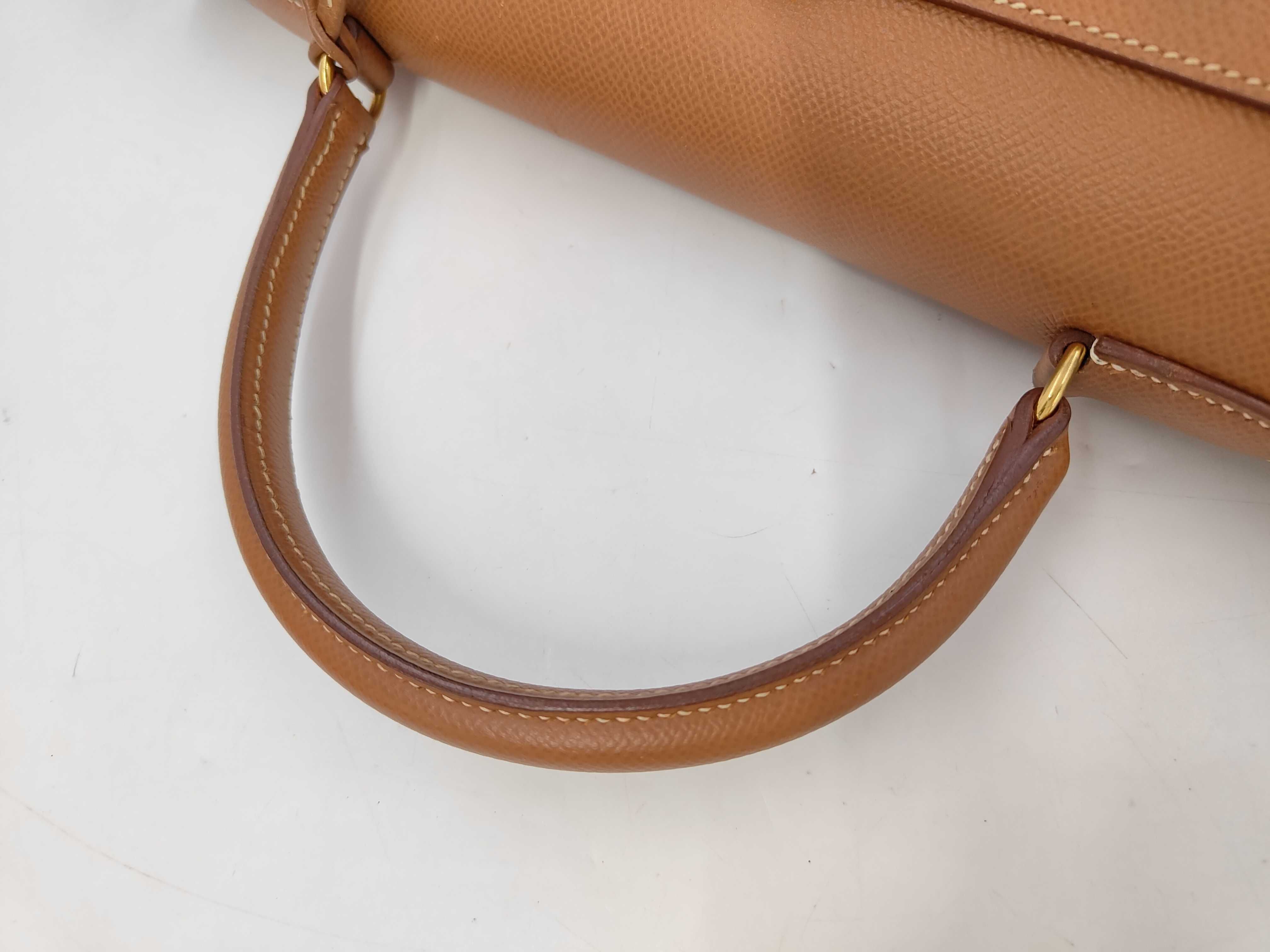 Kelly 35 Courchevel Gold Shoulder Strap Dust Bag Box A Handbag — view 4