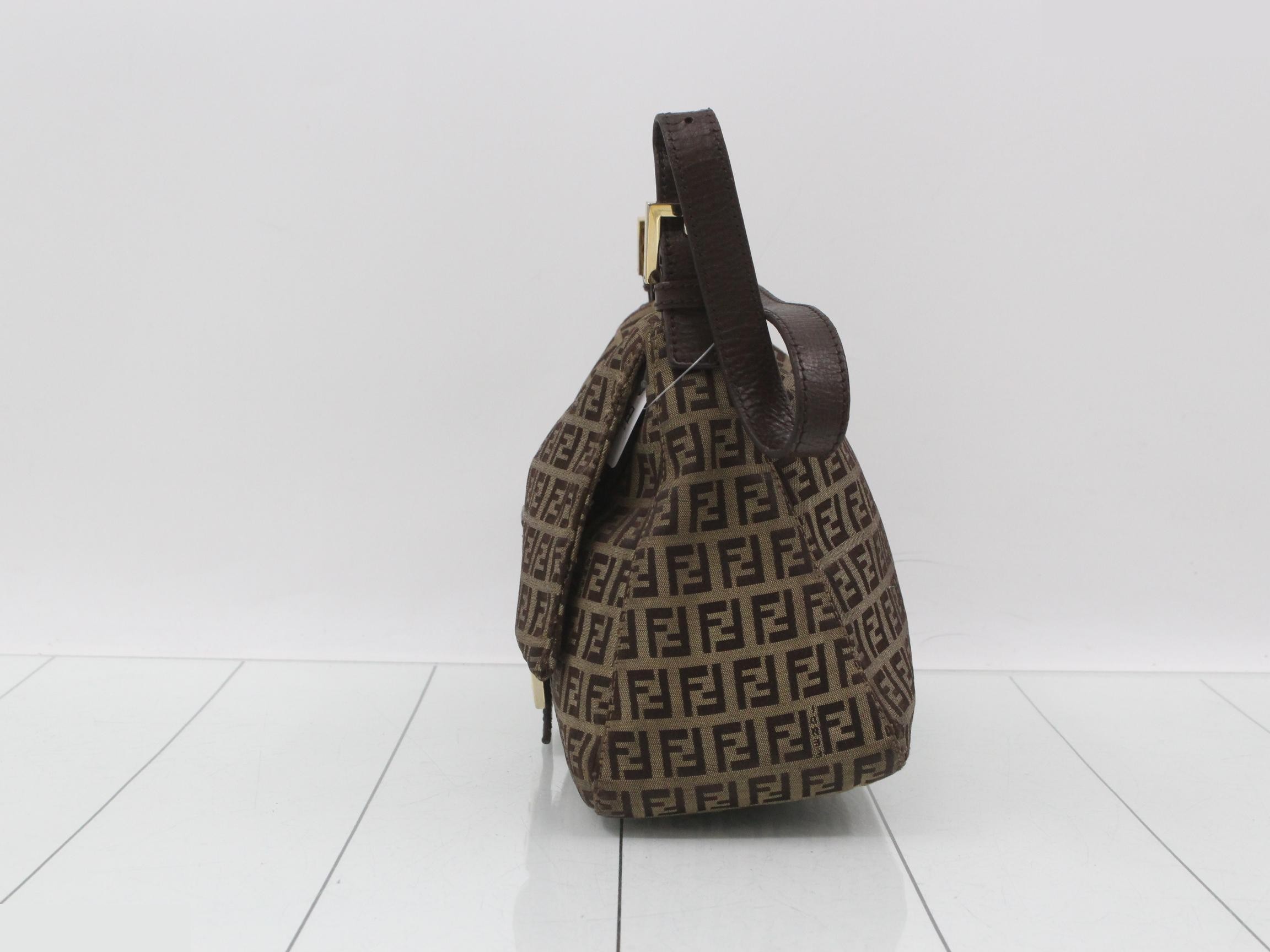 ZUCCA Mamma Bucket Shoulder Bag, Brown — view 3