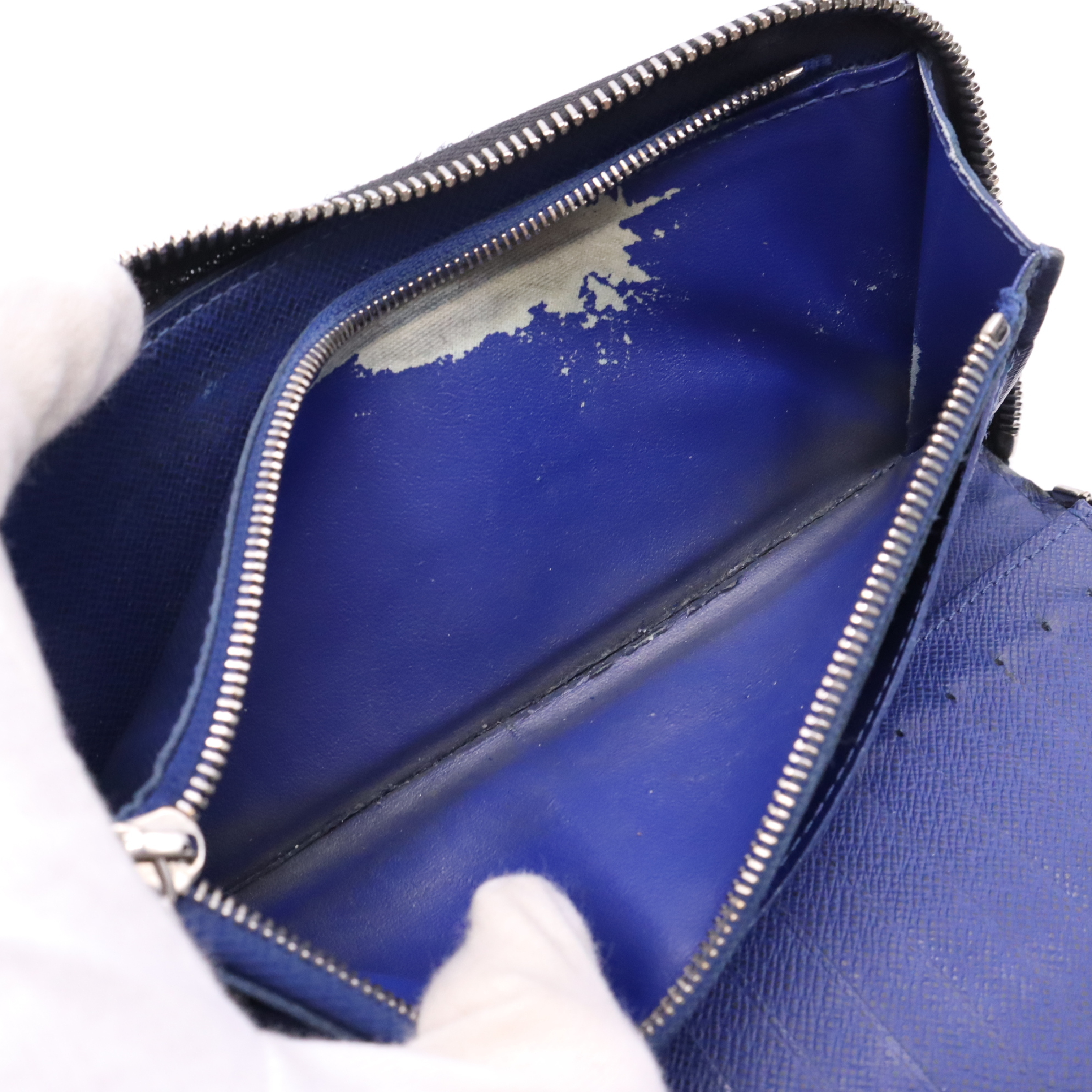 M30447 Taigara Magic Wallet Vertical Blue RFID Detected Wallet — view 10