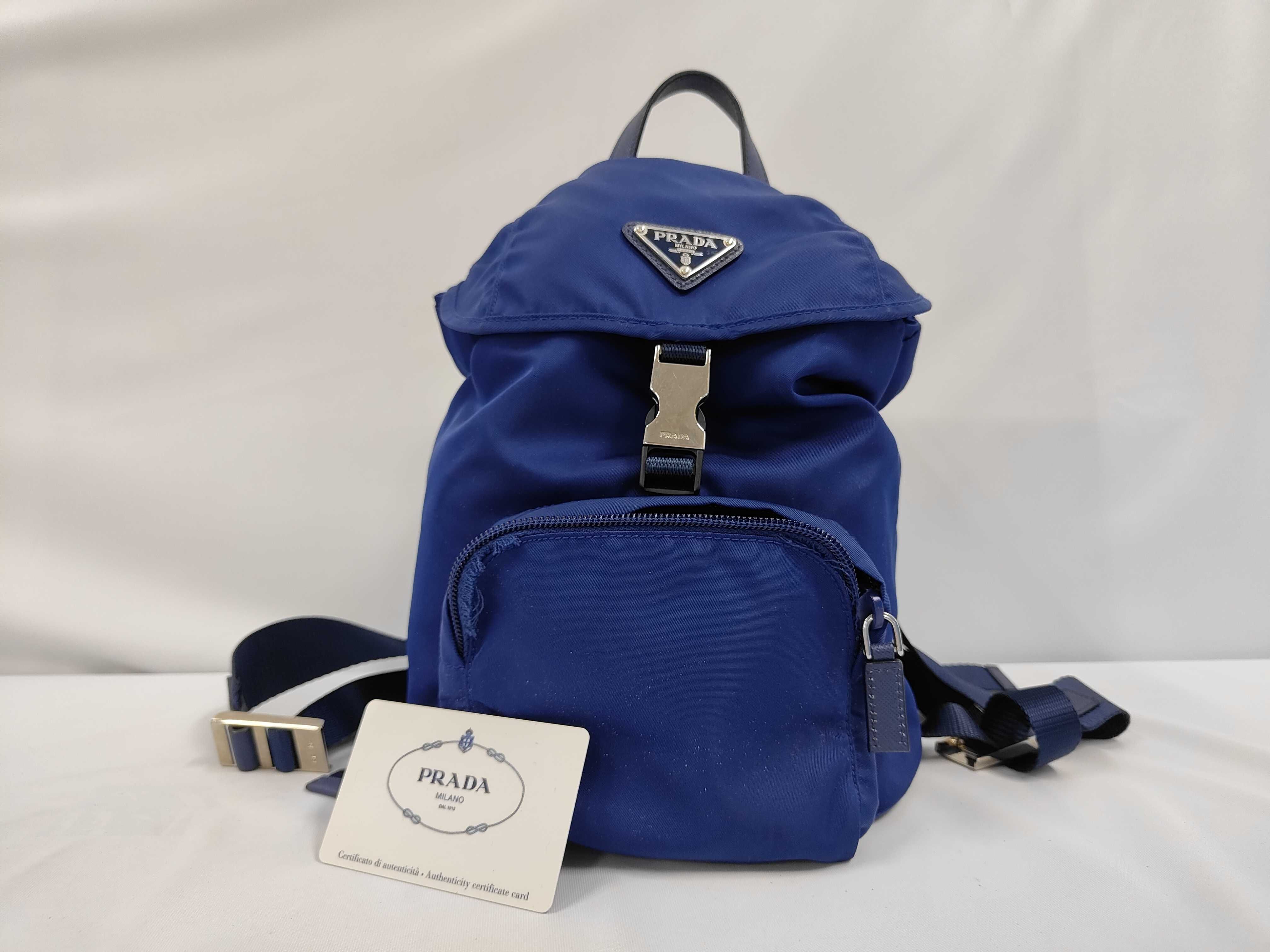 BZ0025 Nylon Mini Backpack, Blue Backpack