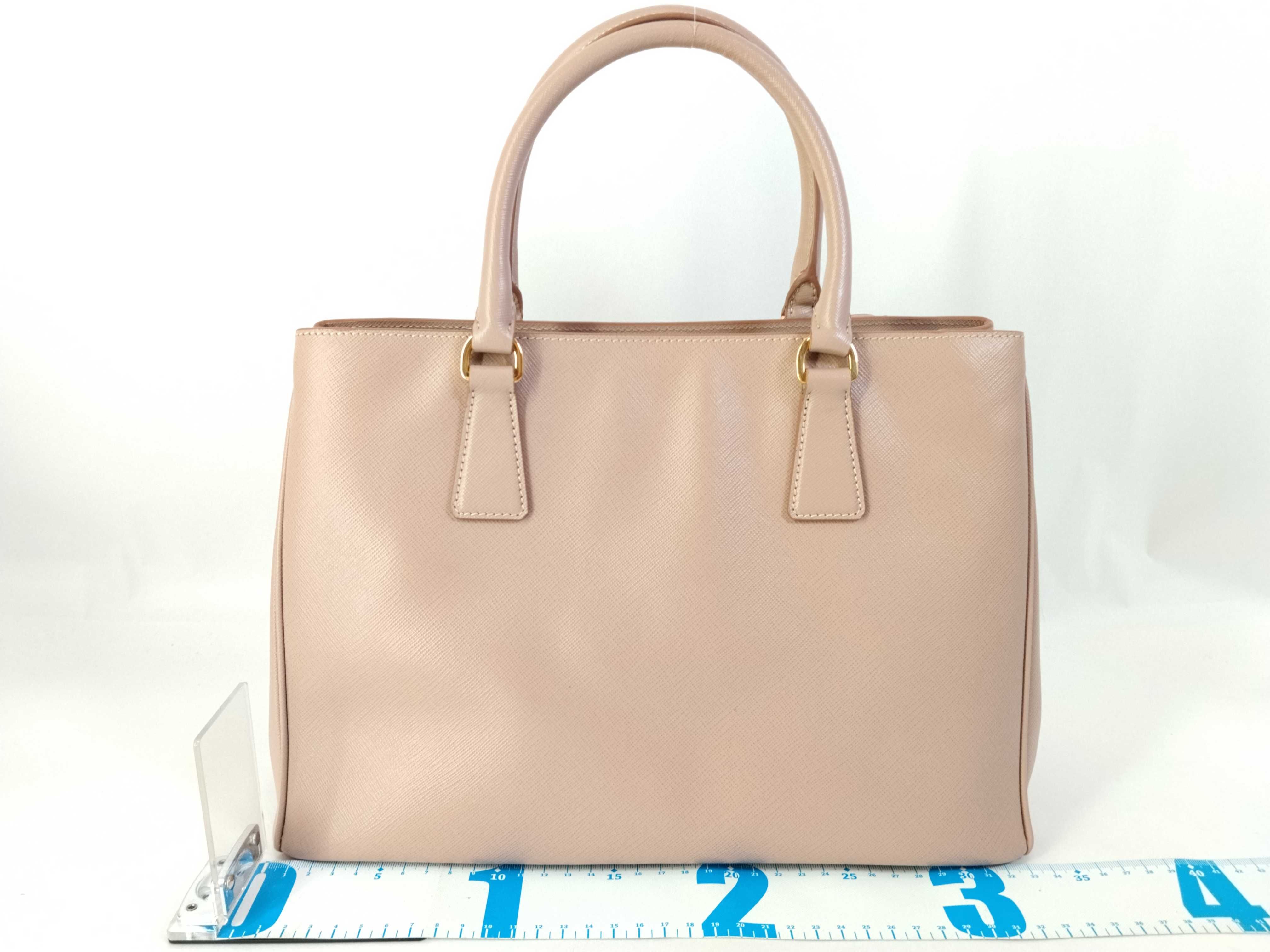 Saffiano Lux Galleria Leather 2-Way Handbag, Pink, BN1874 — view 2