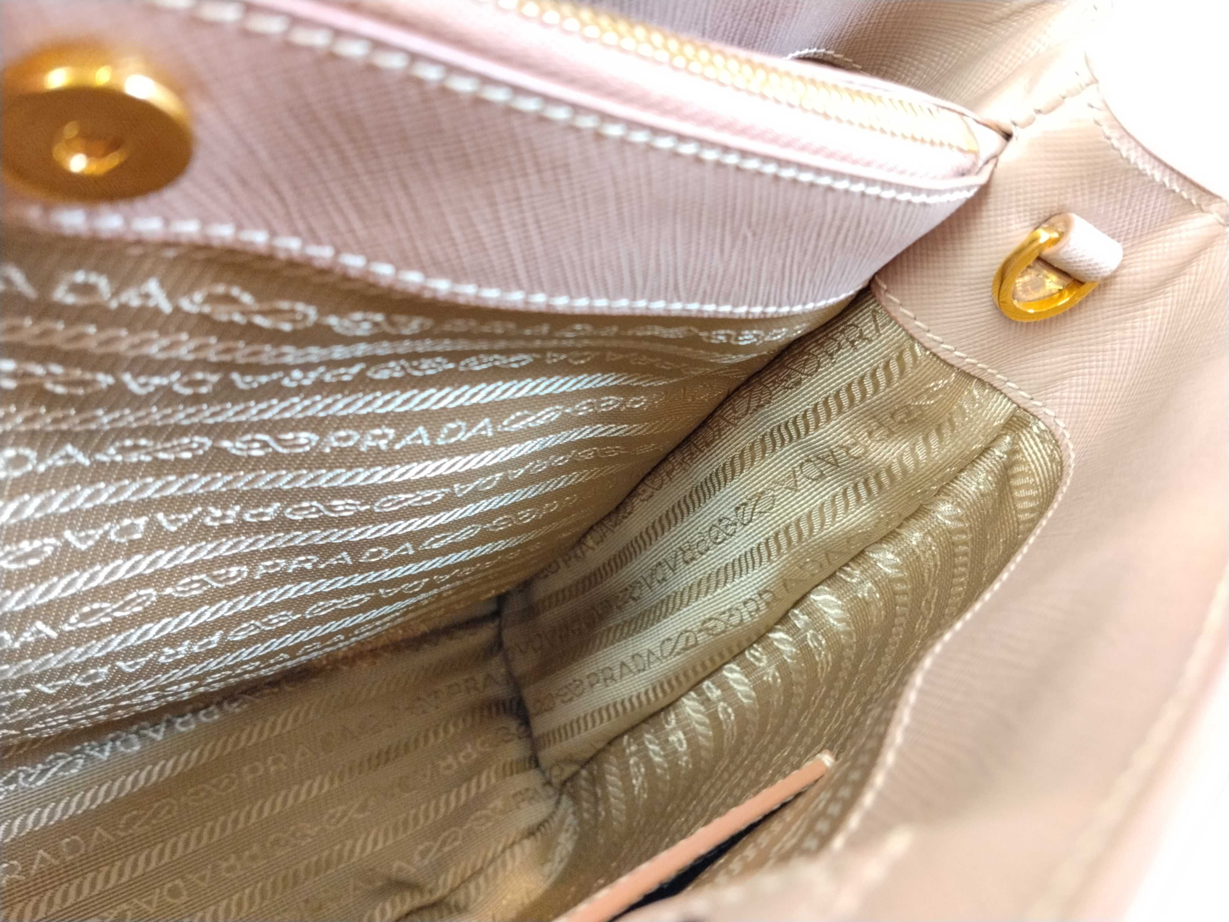 Saffiano Lux Galleria Leather 2-Way Handbag, Pink, BN1874 — view 13