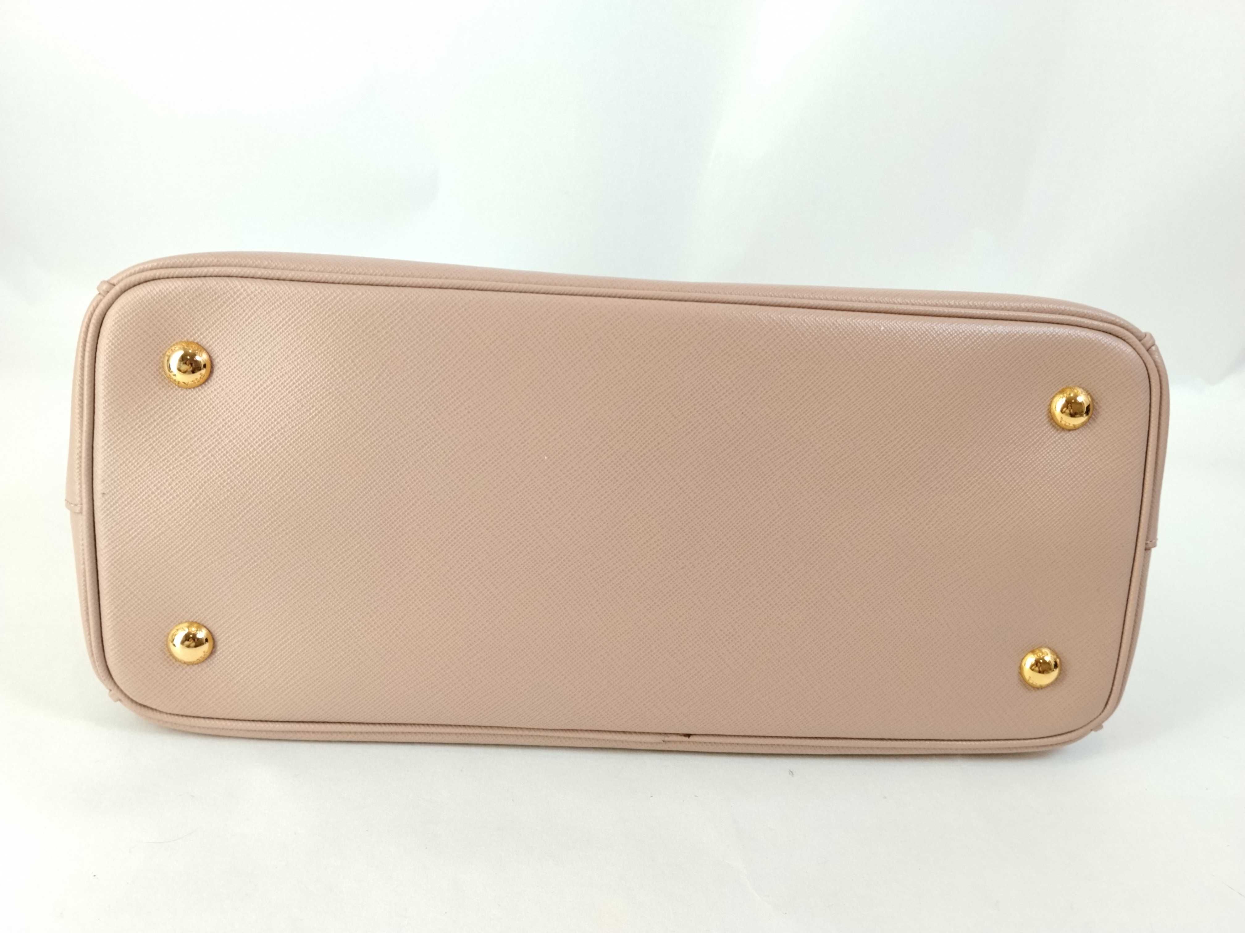 Saffiano Lux Galleria Leather 2-Way Handbag, Pink, BN1874 — view 8