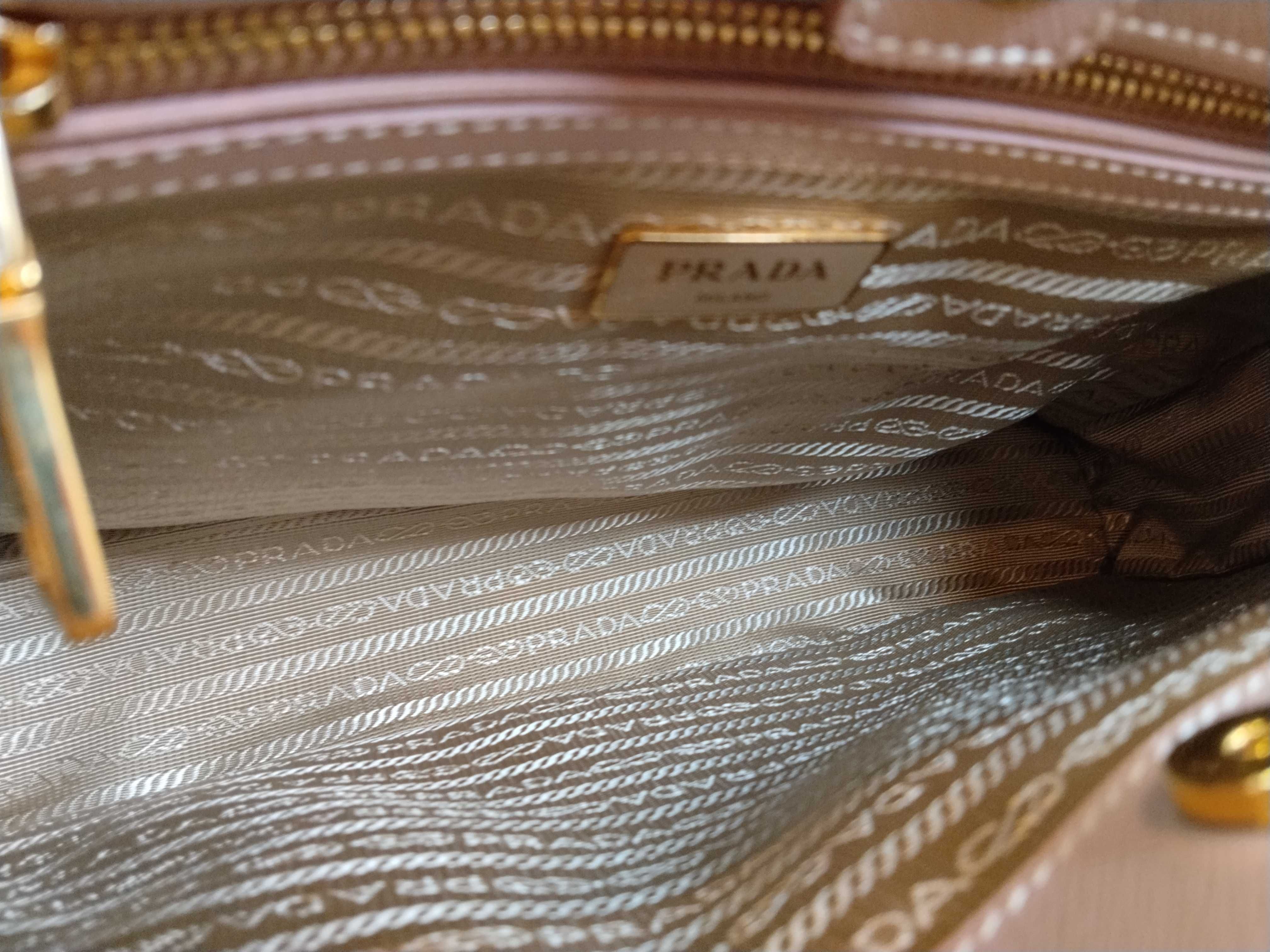 Saffiano Lux Galleria Leather 2-Way Handbag, Pink, BN1874 — view 10