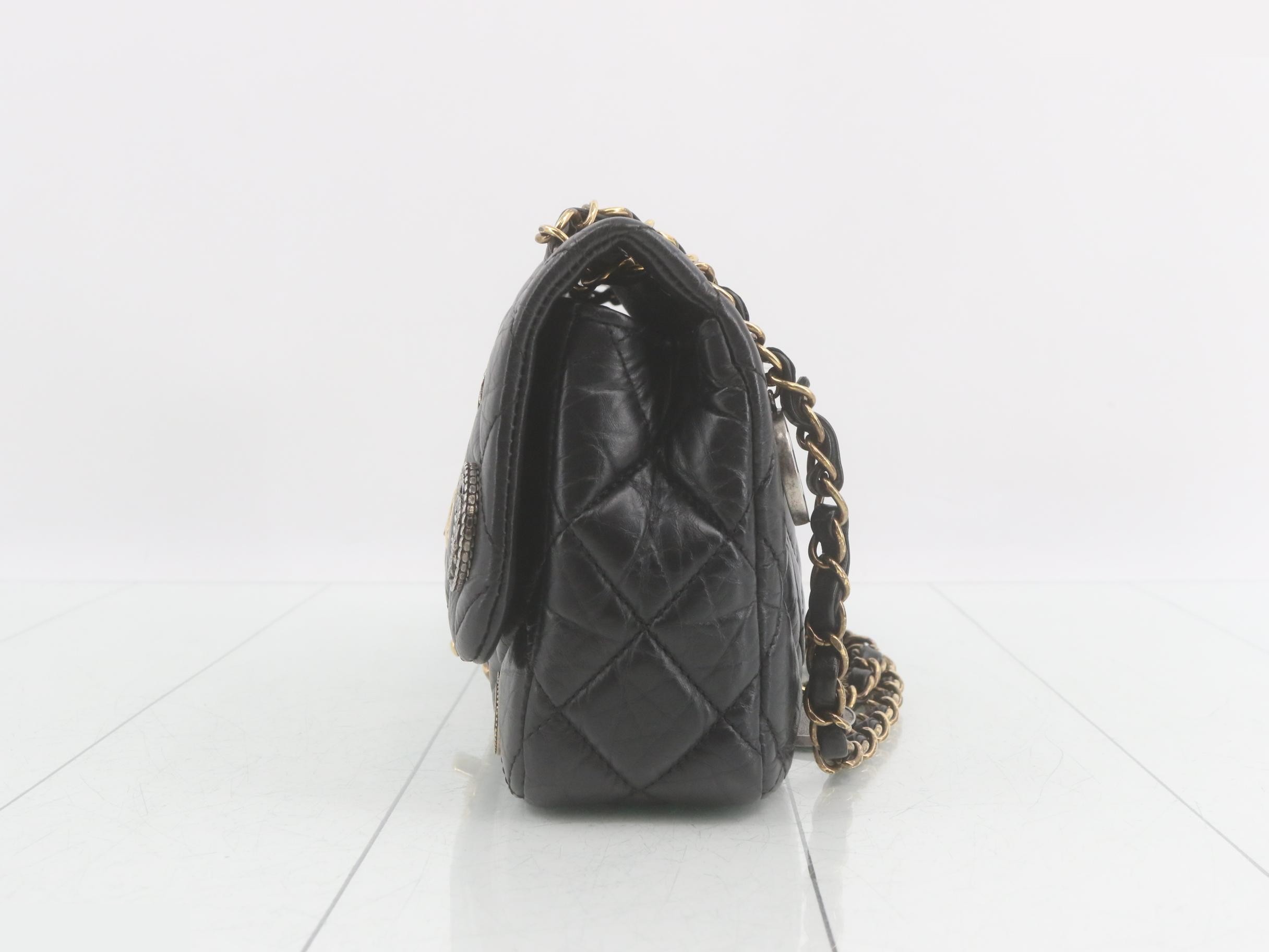 Paris Dubai Coco Mark Double Chain Shoulder Bag — view 3