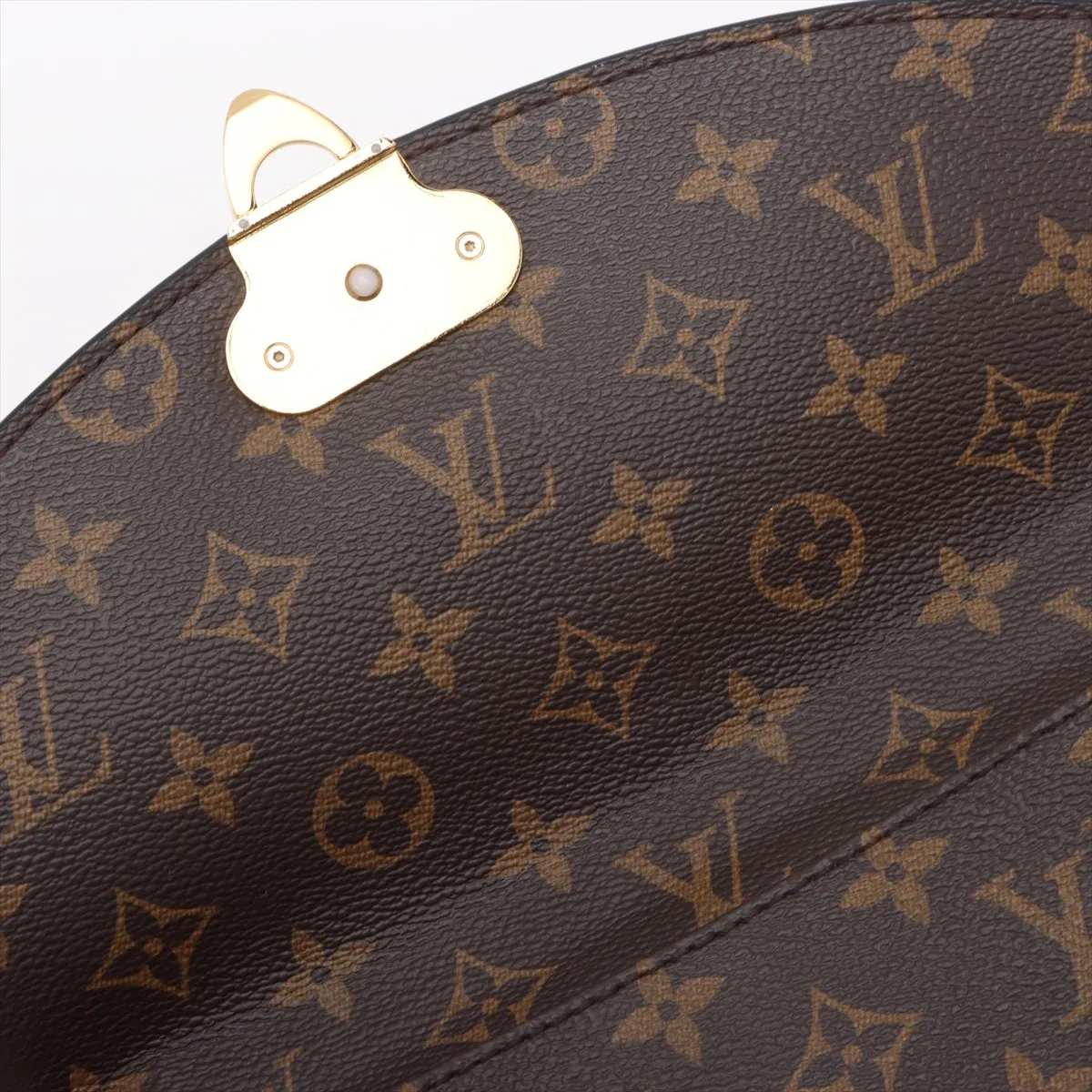 Monogram x Taurillon Saint-Placide M43713 Brown x Red RFID reaction available — view 11