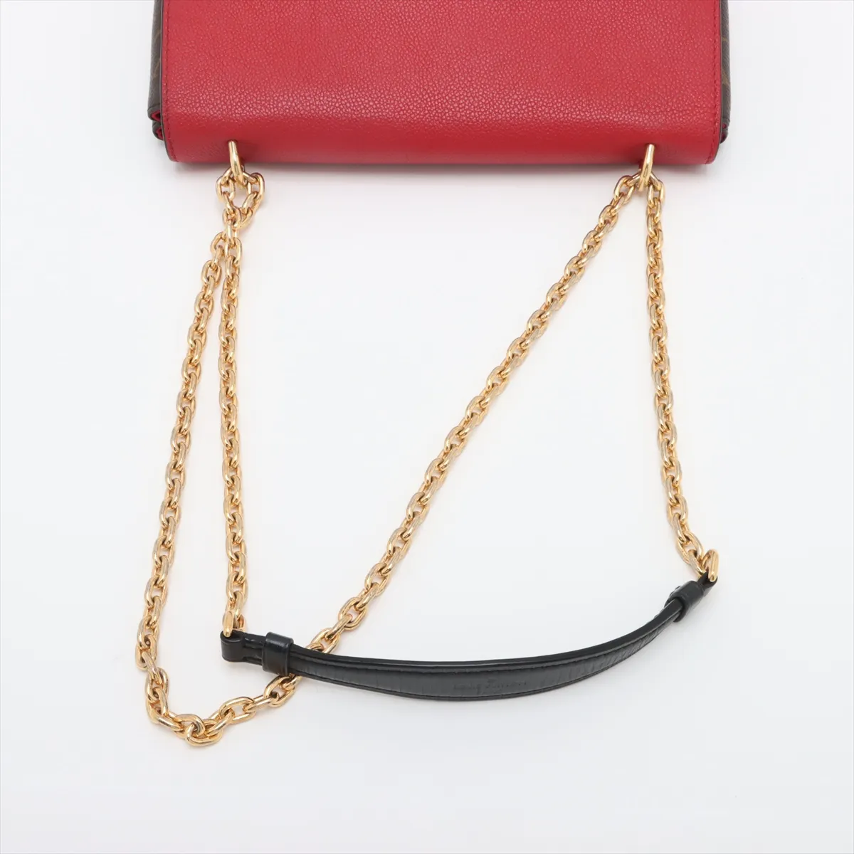 Monogram x Taurillon Saint-Placide M43713 Brown x Red RFID reaction available — view 5