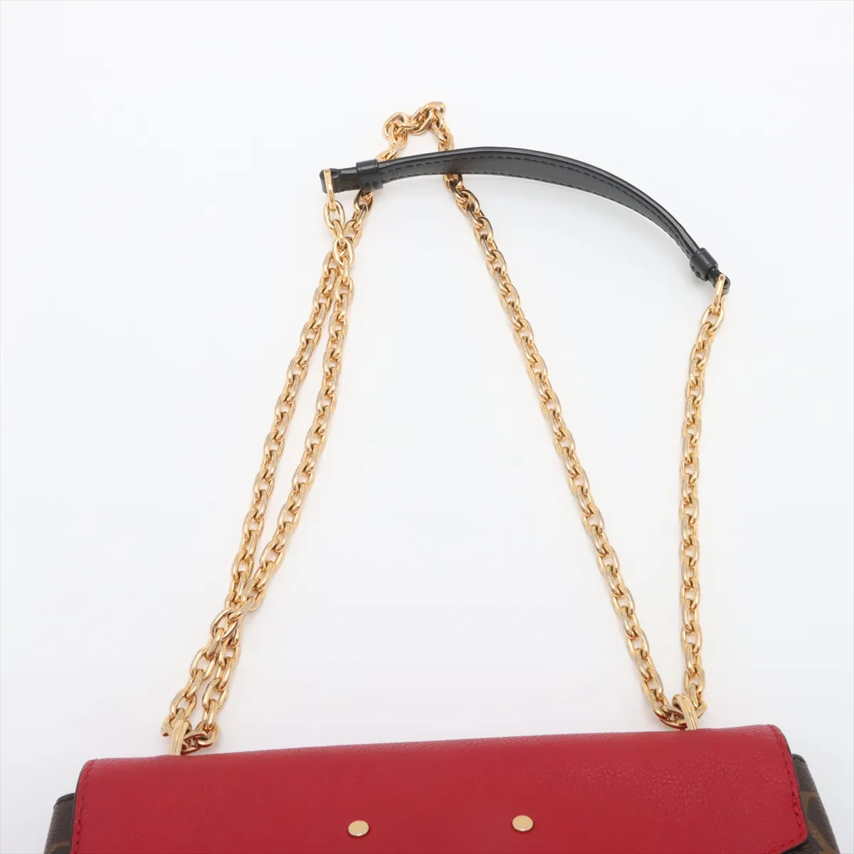 Monogram x Taurillon Saint-Placide M43713 Brown x Red RFID reaction available — view 6