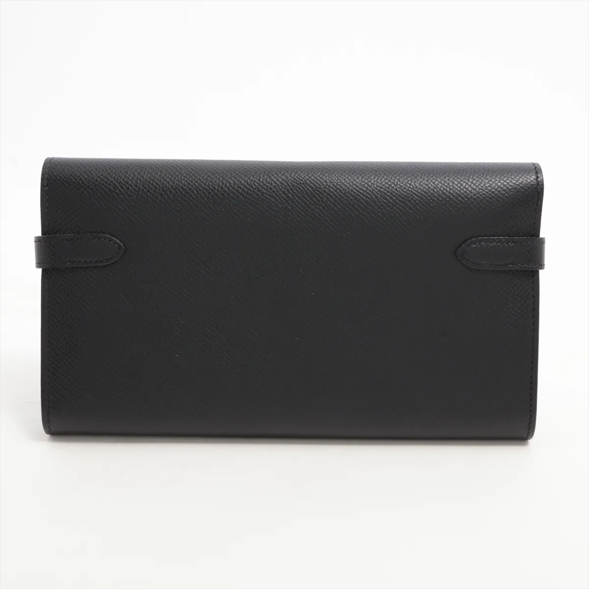 Kelly Wallet, Veau Epsom Leather, Long Wallet, Black, Silver Hardware, D: 2019 — view 2