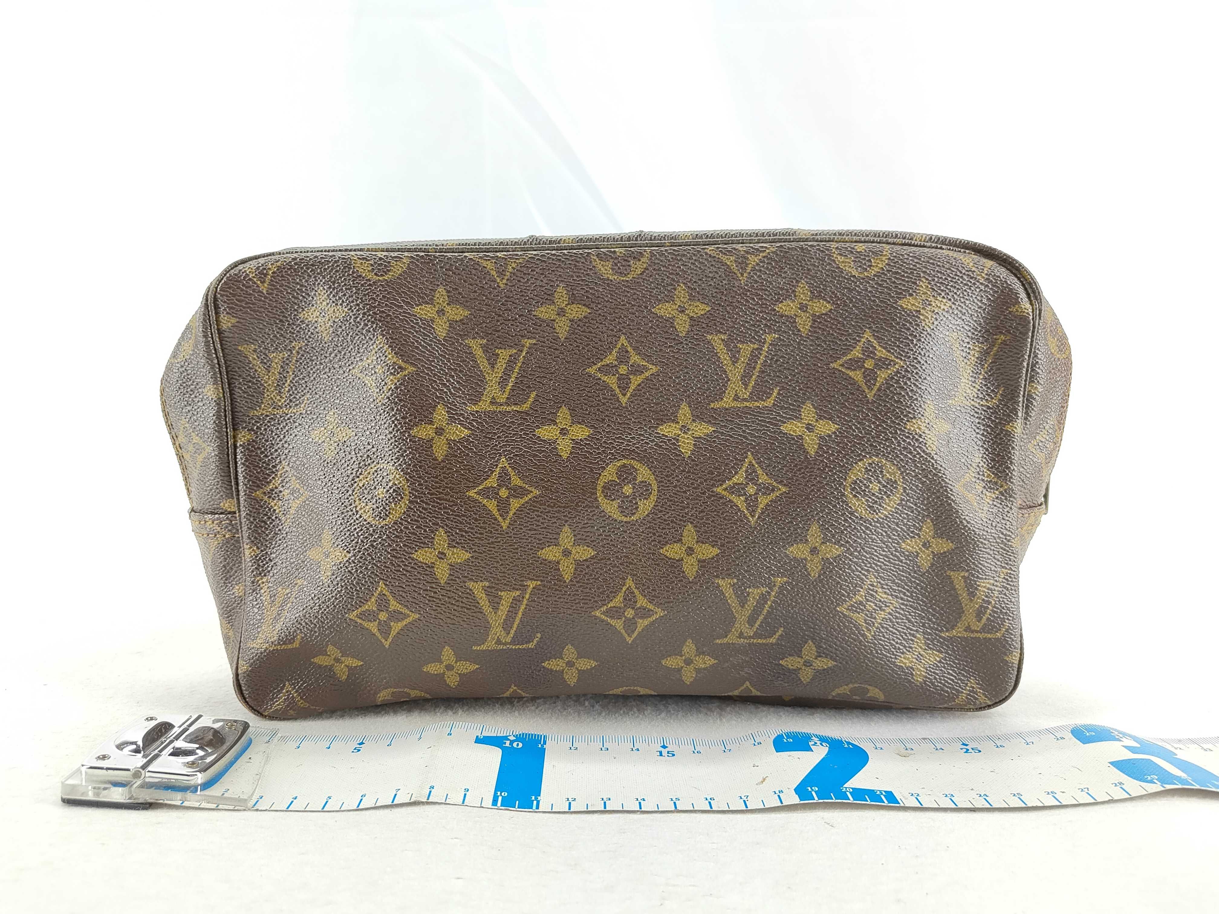 Monogram Louis Vuitton M47522 824 Trousses Toilette 28 Monogram Cosmetic Pouch PVC Brown Second Bag — view 2
