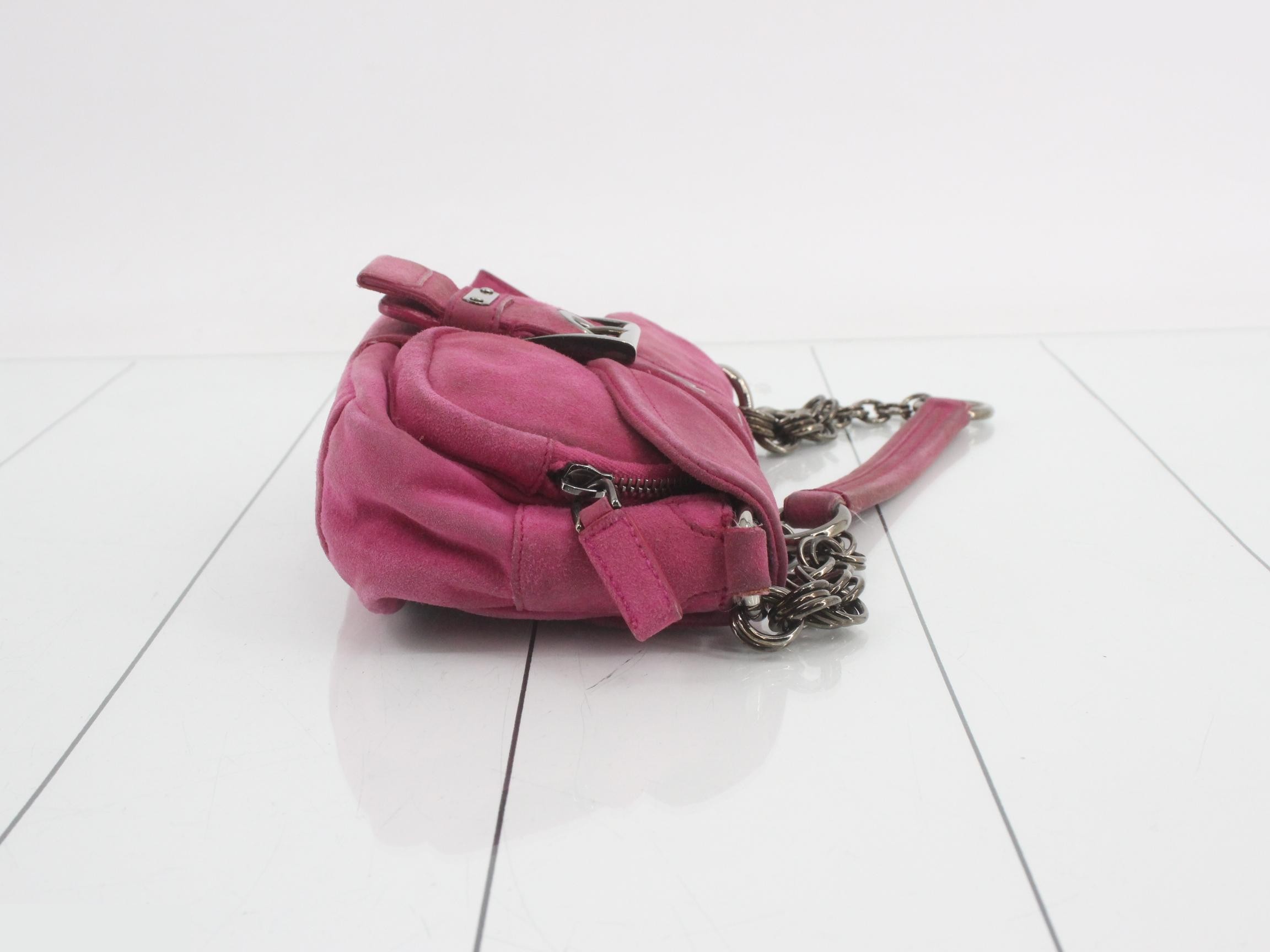 Suede chain handbag — view 3