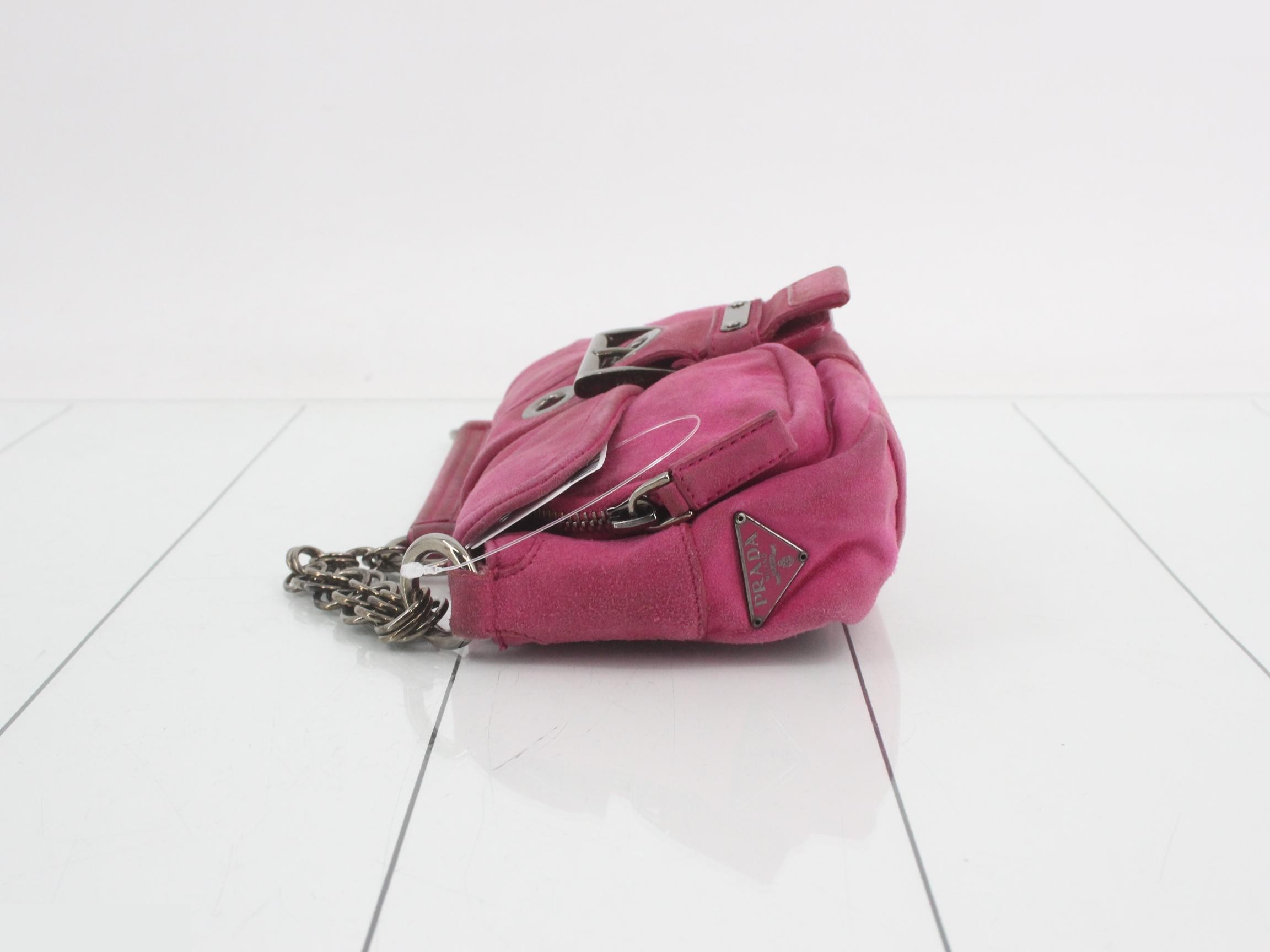 Suede chain handbag — view 4