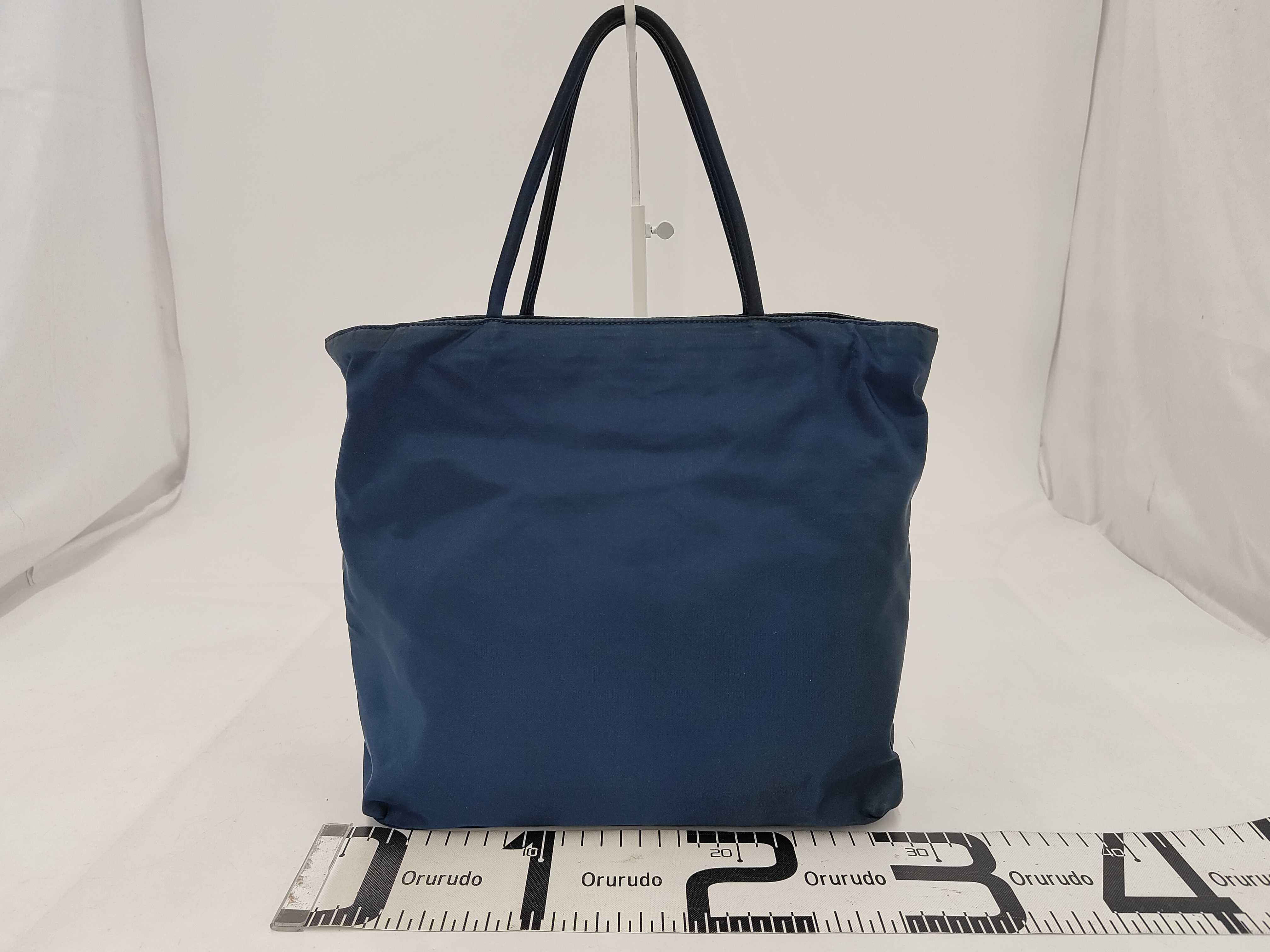 Nylon Tote Bag, Navy — view 2
