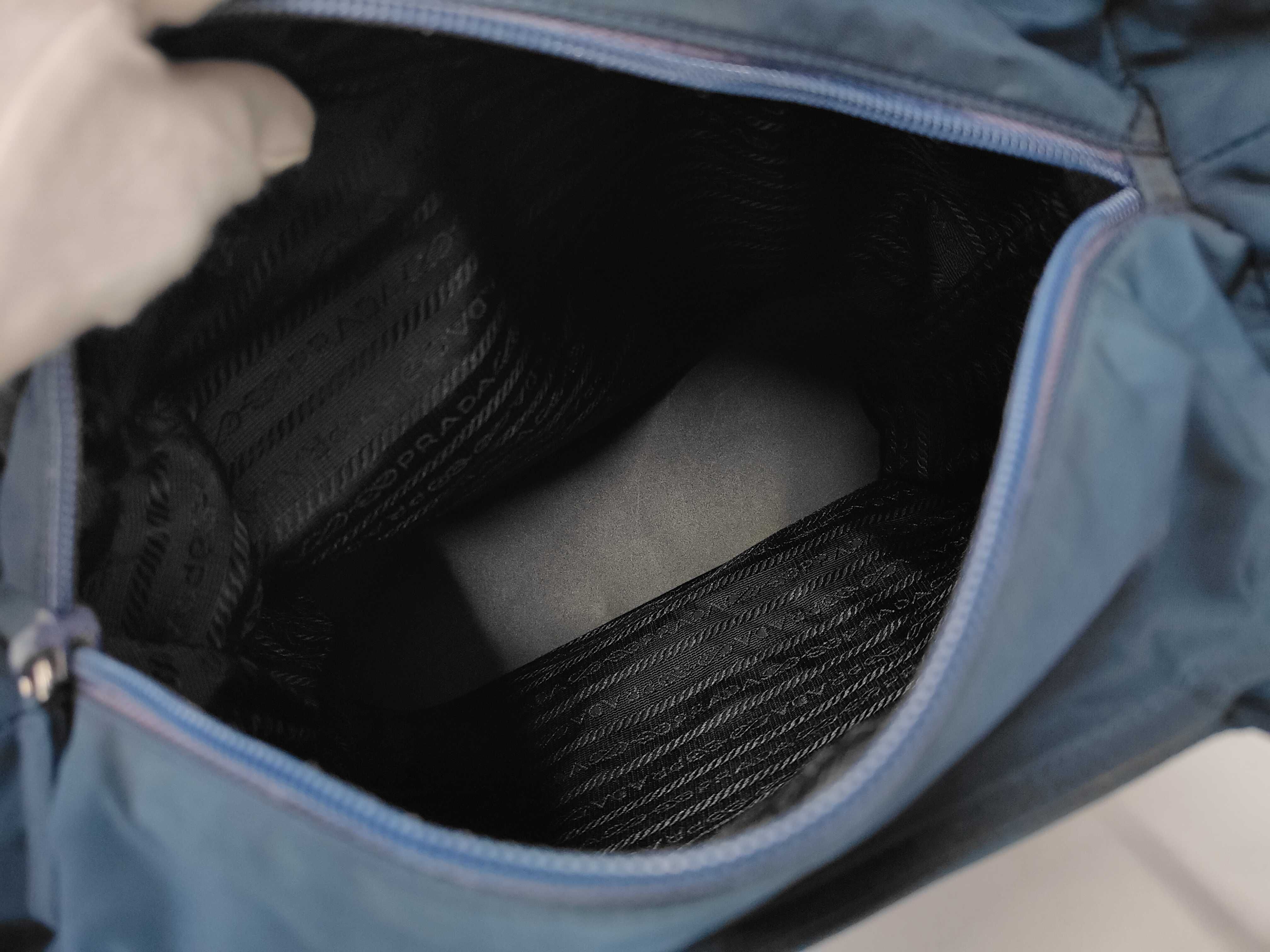 Nylon Tote Bag, Navy — view 8