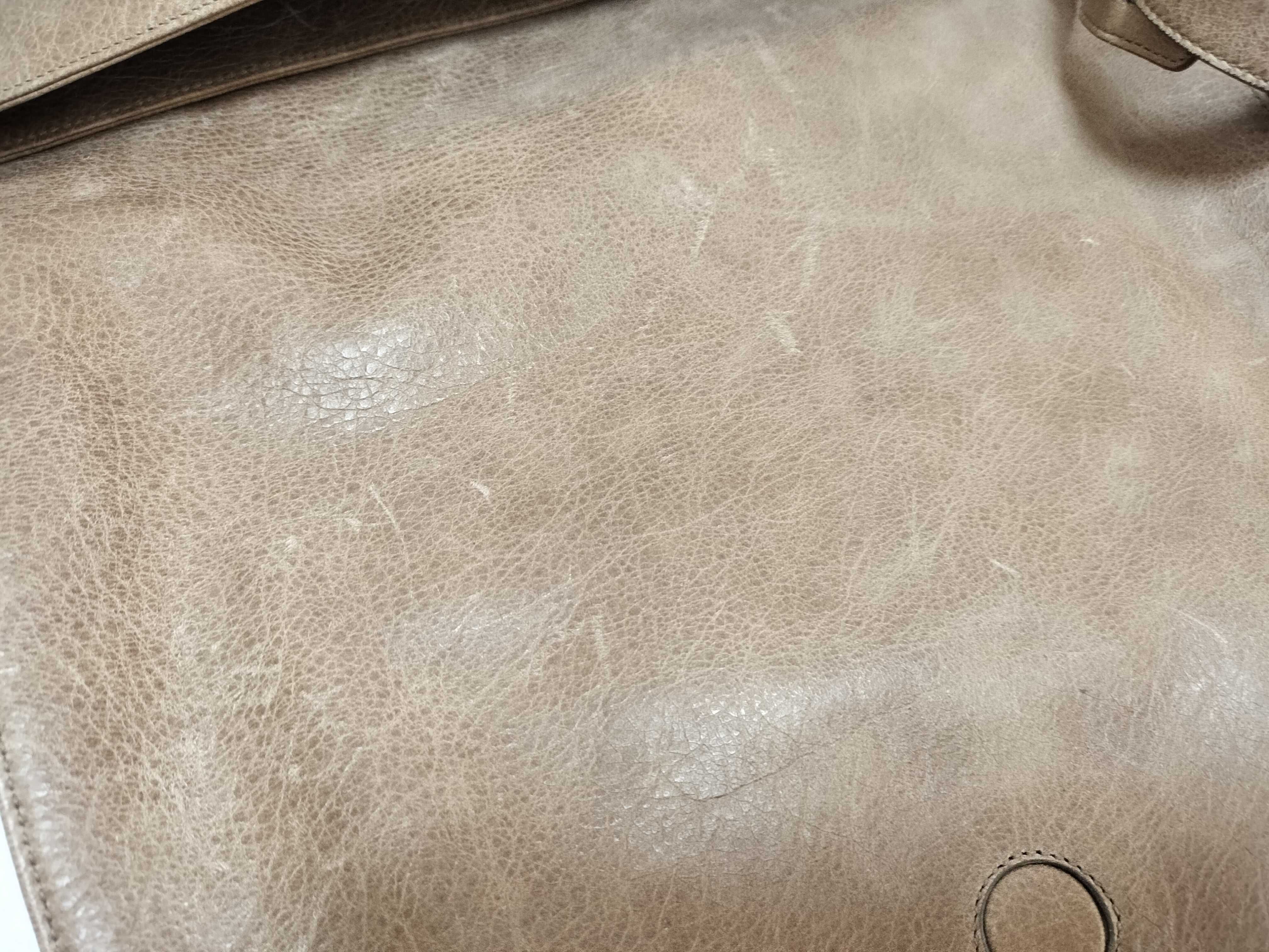 246432 Folk Shoulder Bag, Lambskin, Beige Shoulder Bag — view 14