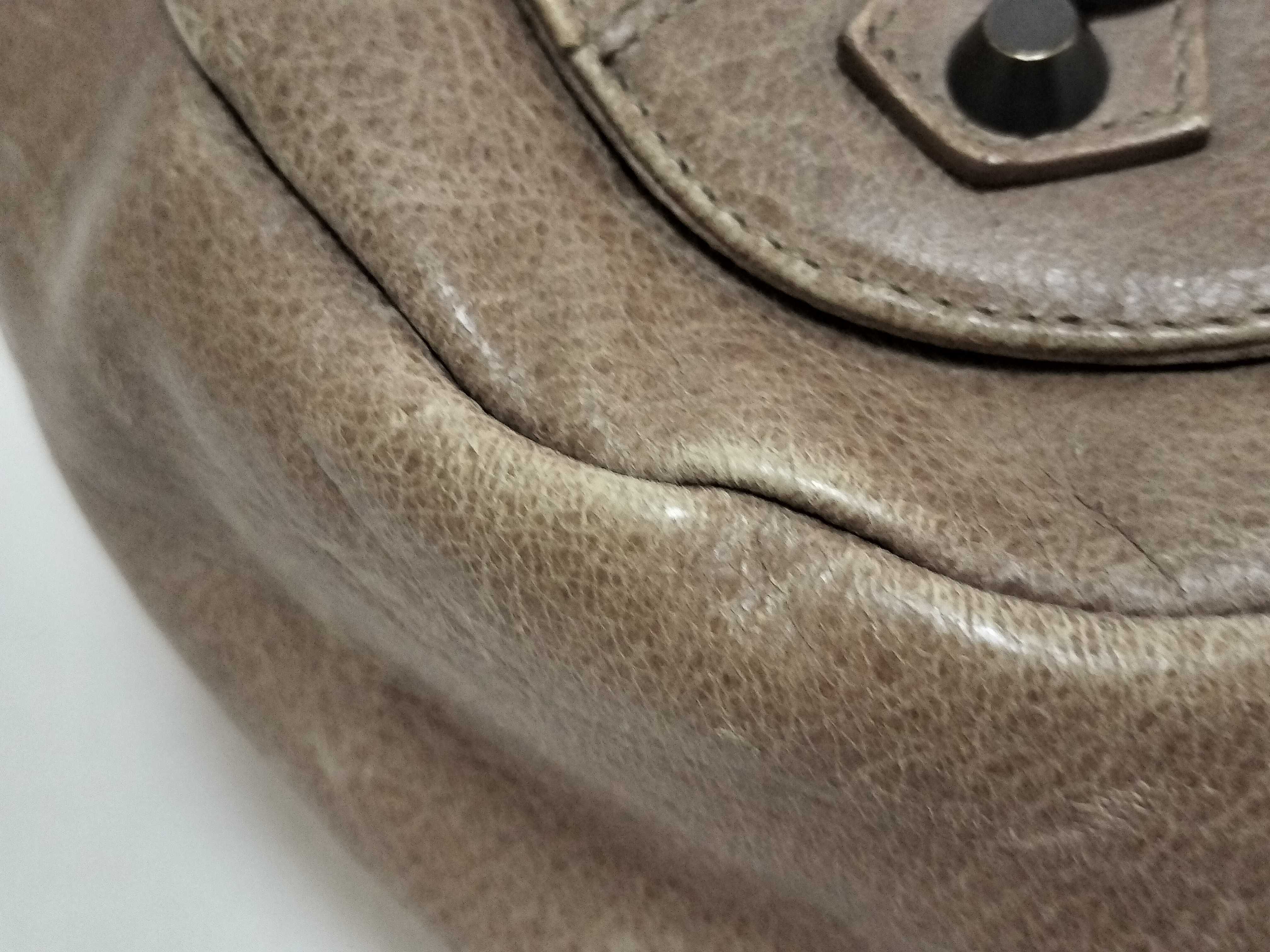 246432 Folk Shoulder Bag, Lambskin, Beige Shoulder Bag — view 7
