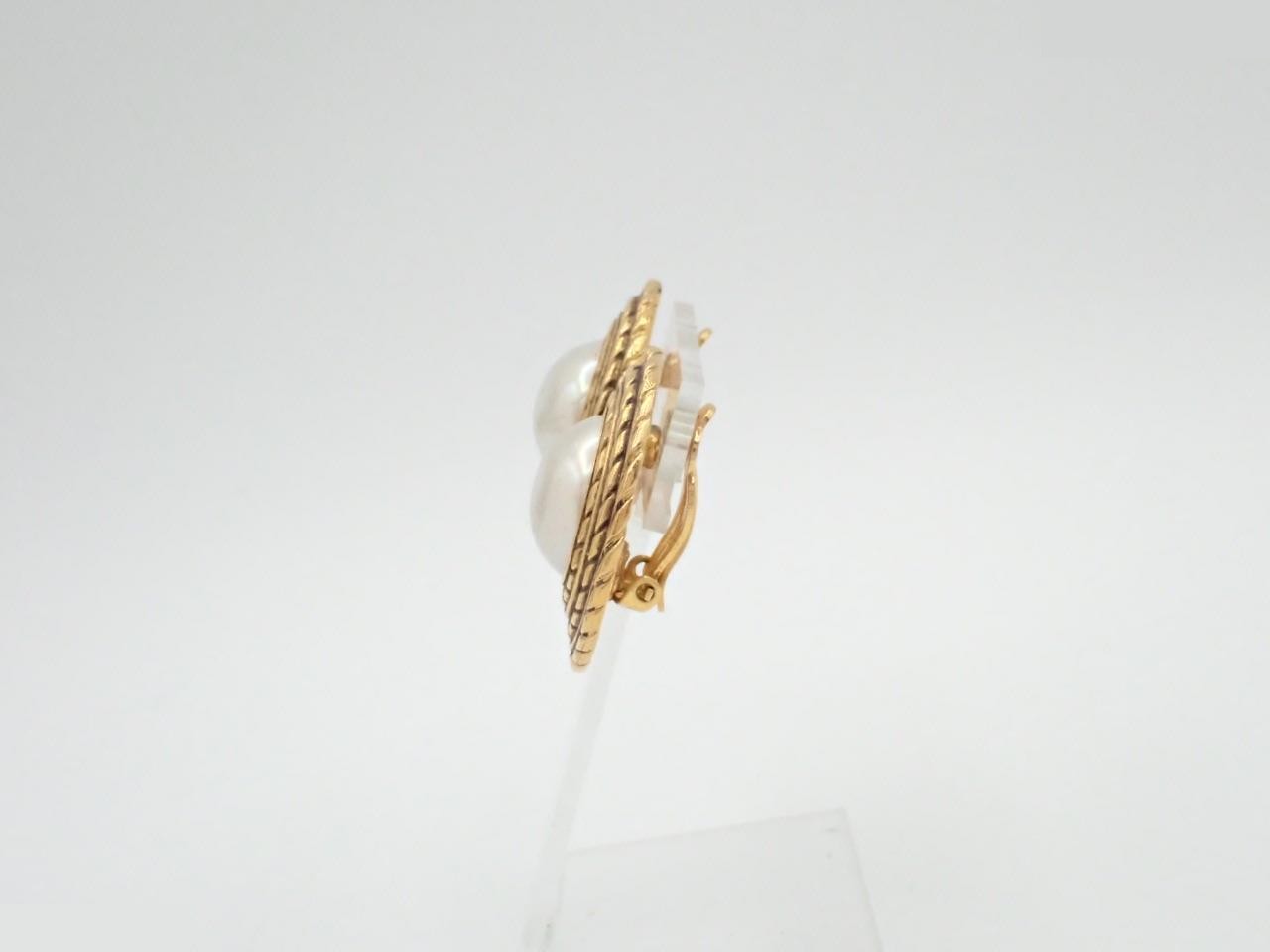 F Pearl Earrings GP — view 3