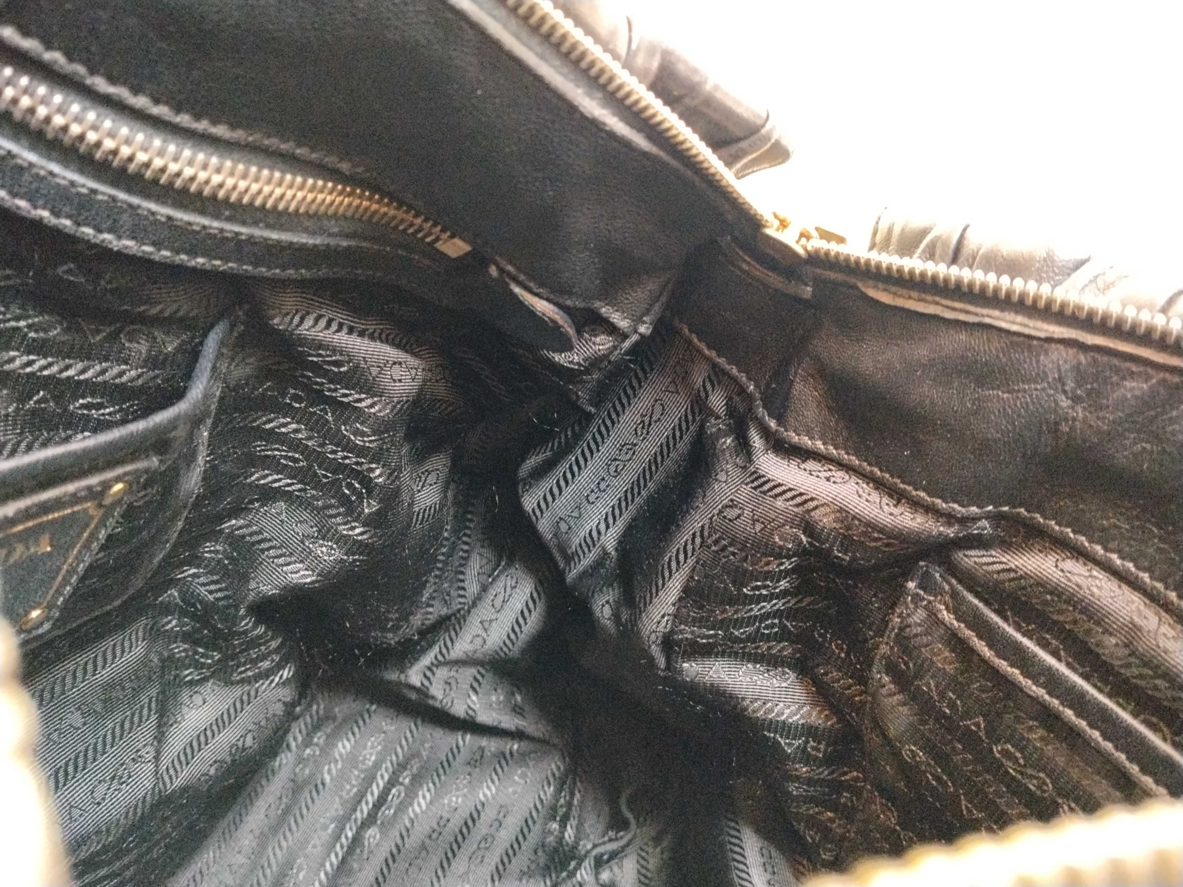 Nappa Leather Gaufre Shoulder Bag (Handbag) — view 13