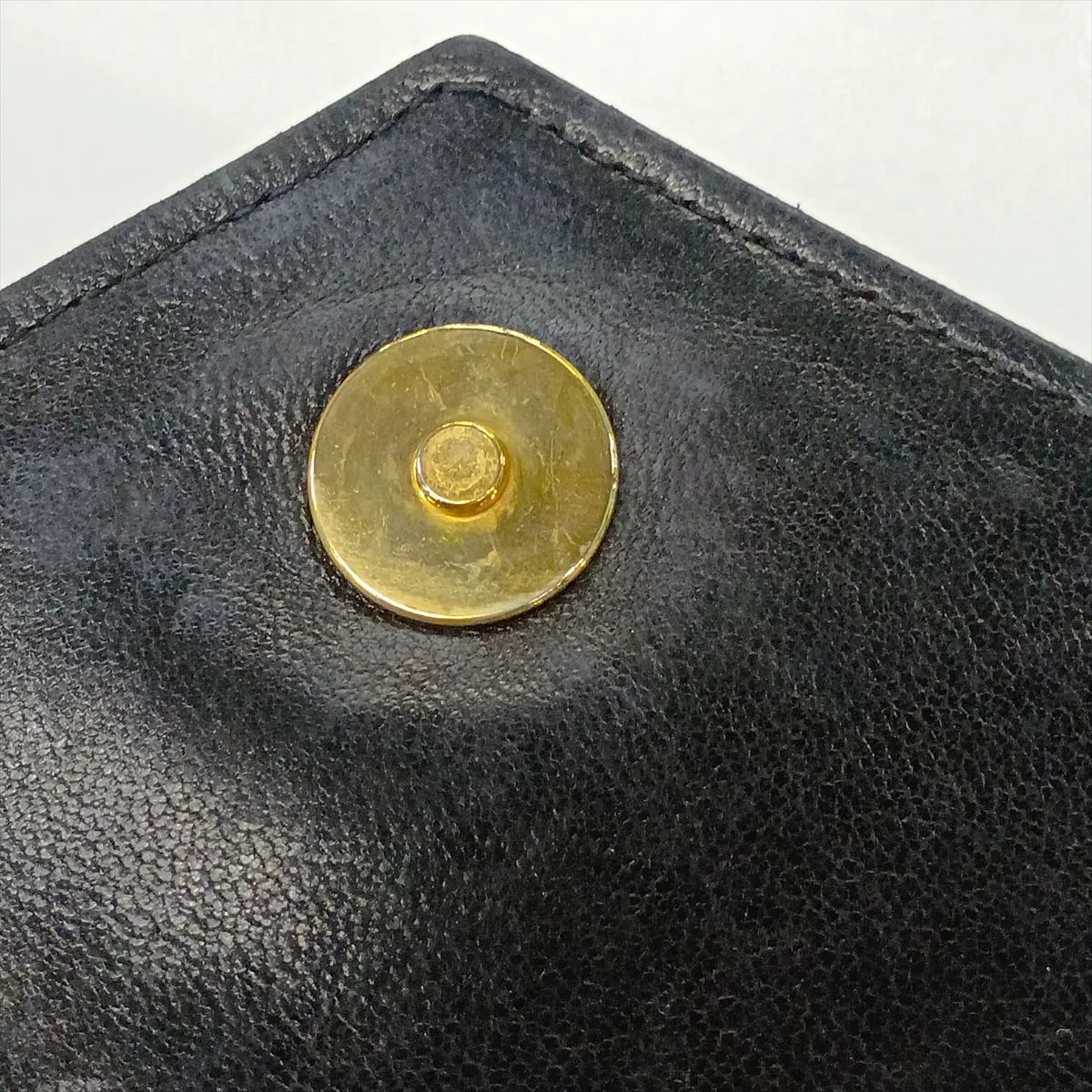 Matelassé Lambskin Chain Handbag, Black with Gold Hardware, 0877718 (Serial Number in the 0s) — view 13