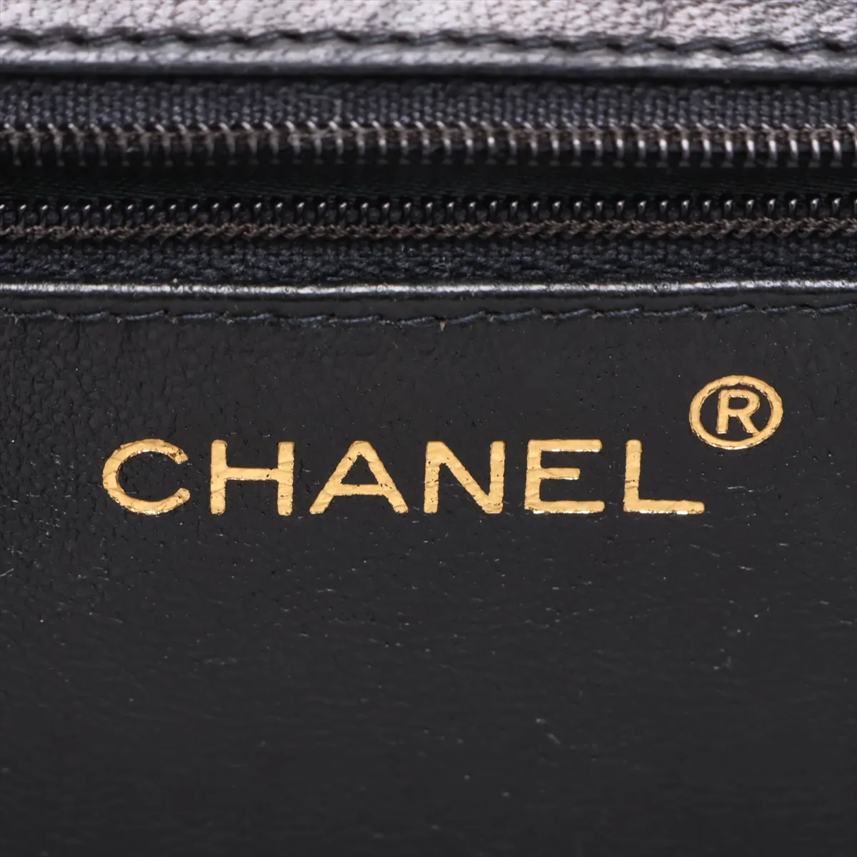 Matelassé Lambskin Chain Handbag, Black with Gold Hardware, 0877718 (Serial Number in the 0s) — view 9