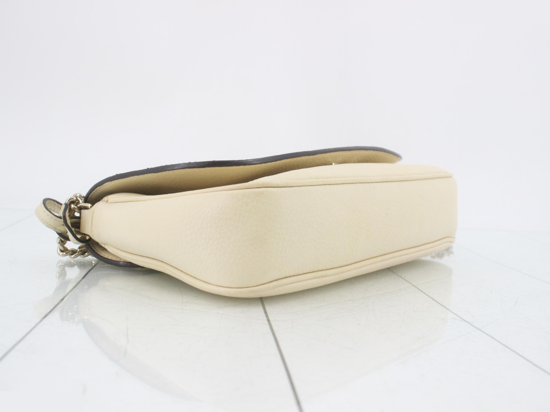 Soho Shoulder Bag, Chain, White, 536224 — view 5
