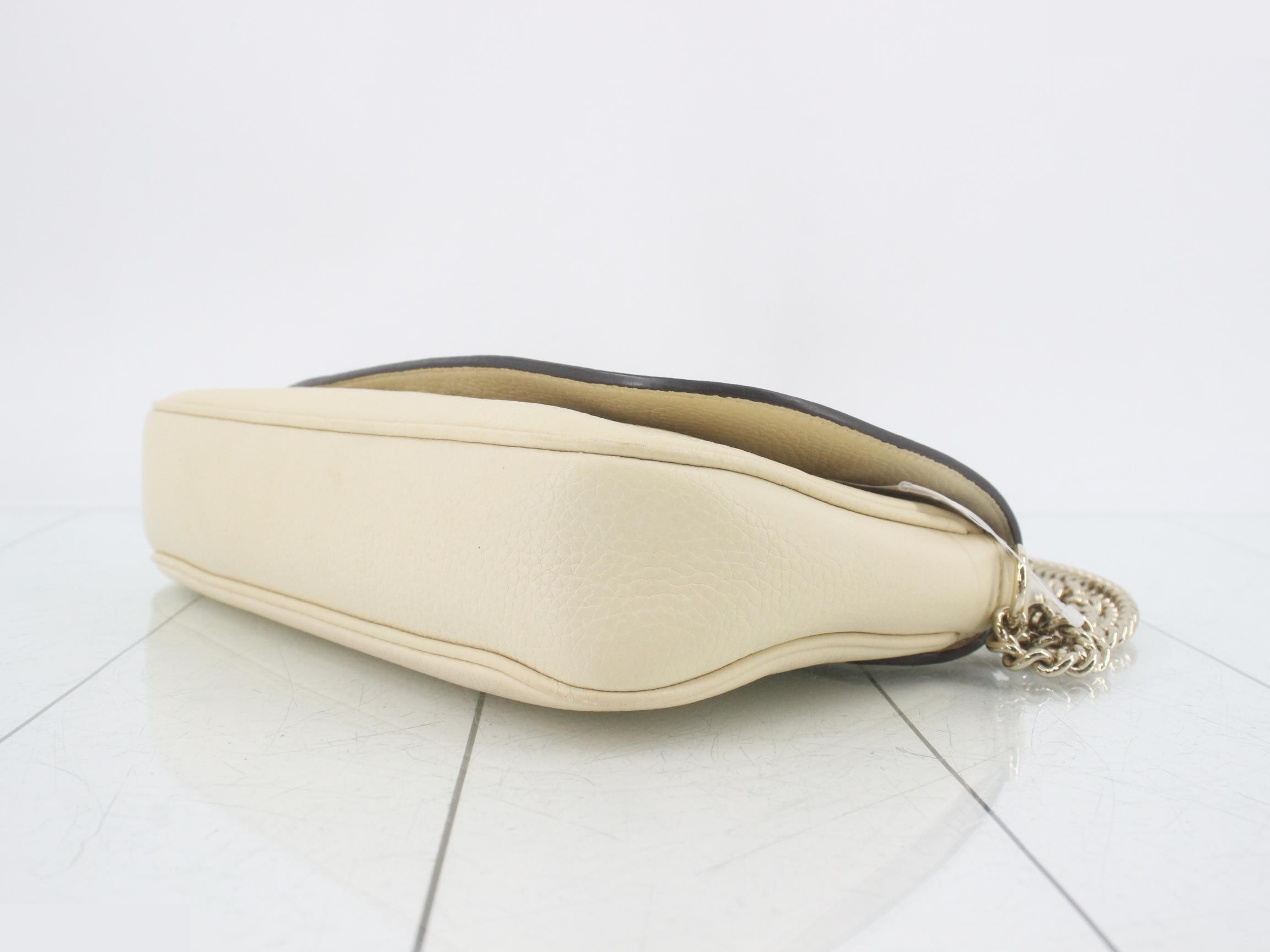 Soho Shoulder Bag, Chain, White, 536224 — view 6