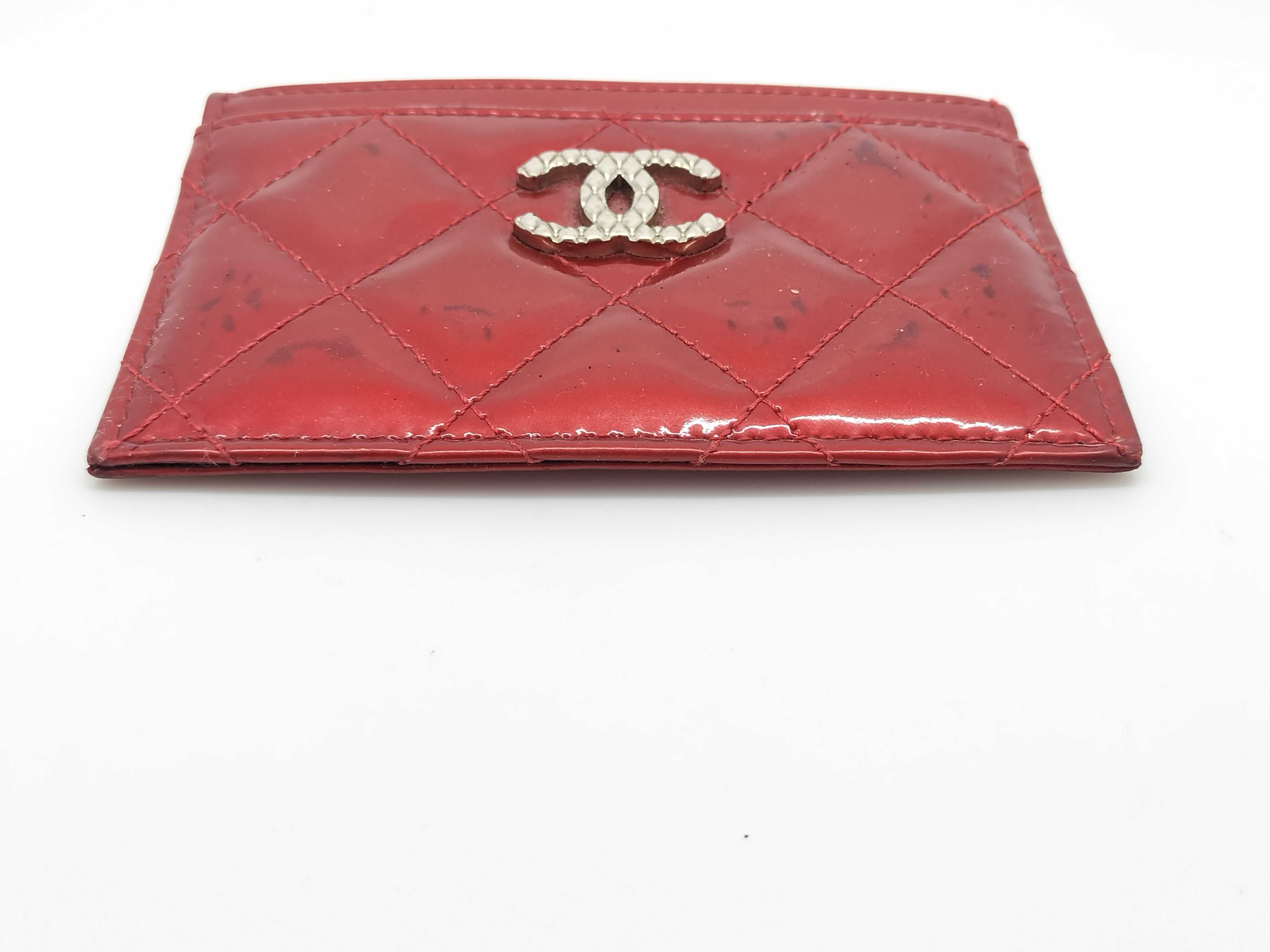 Enamel Pass Case Matelassé Enamel Card Case — view 4
