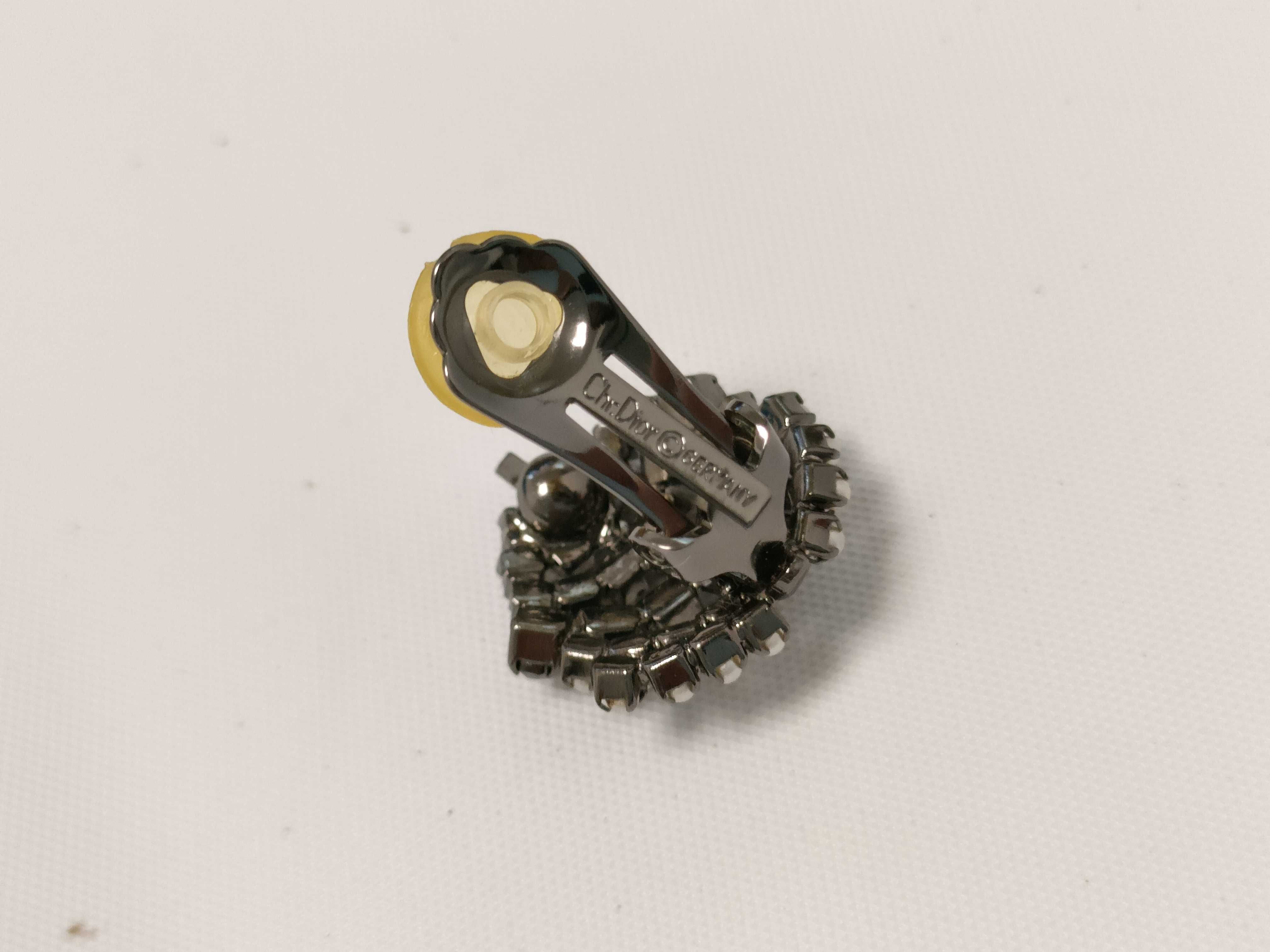 Christian Earrings, Rhinestone Black Earrings — view 5
