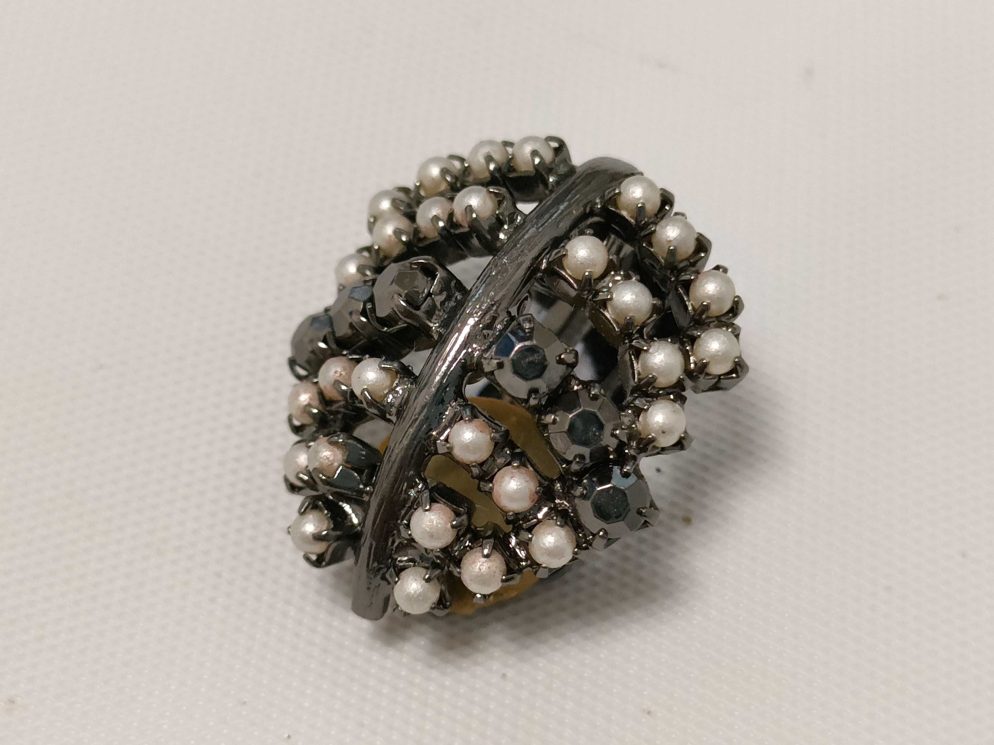 Christian Earrings, Rhinestone Black Earrings — view 10