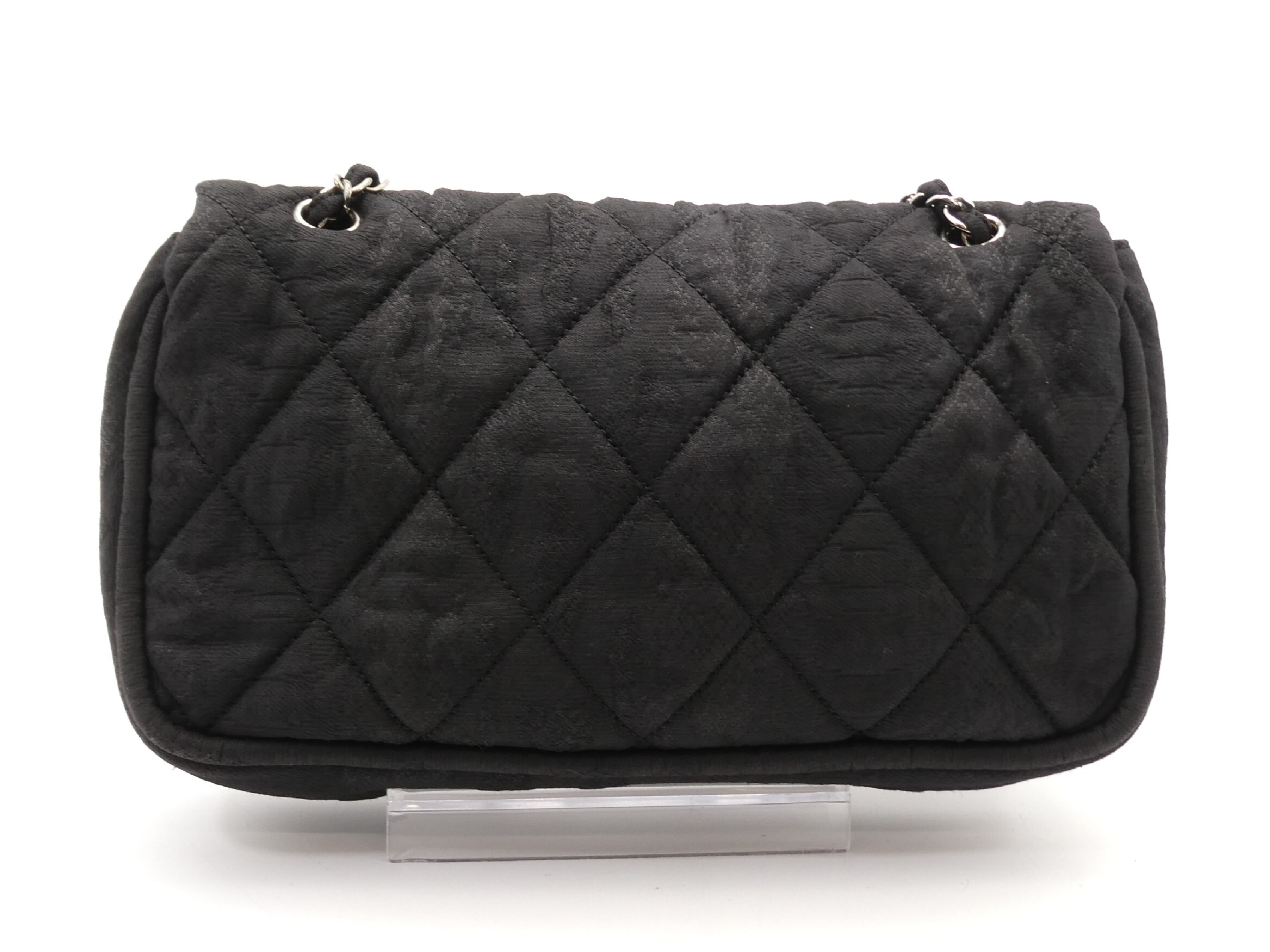 Matelassé Coco Mark Coated Canvas Double Chain Shoulder Bag — view 2