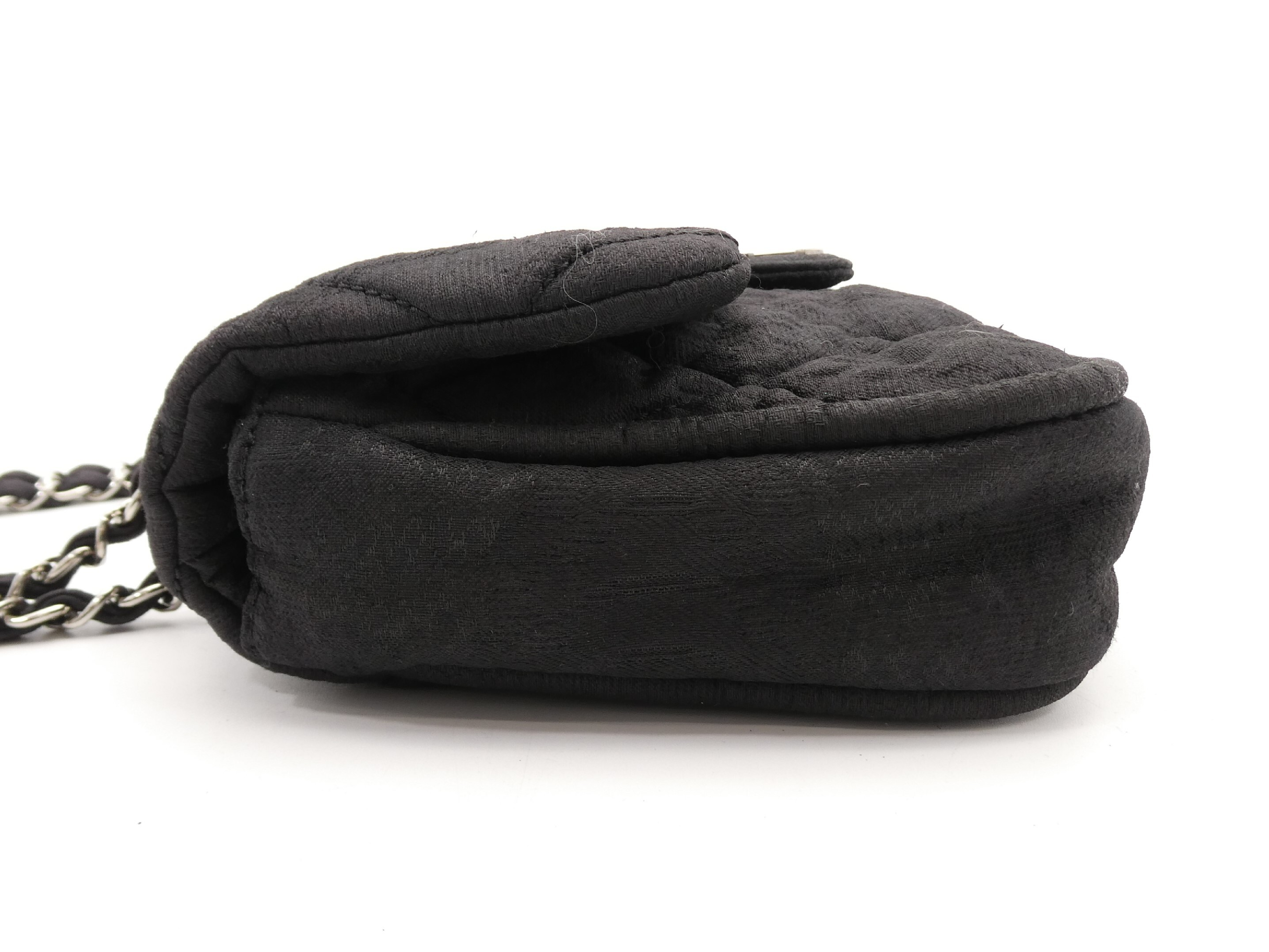 Matelassé Coco Mark Coated Canvas Double Chain Shoulder Bag — view 3