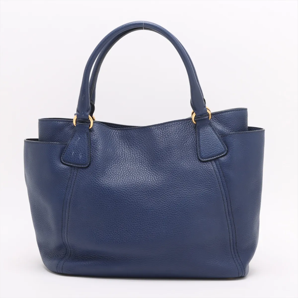 Vitello Dino Leather Handbag Blue BN2435 — view 2
