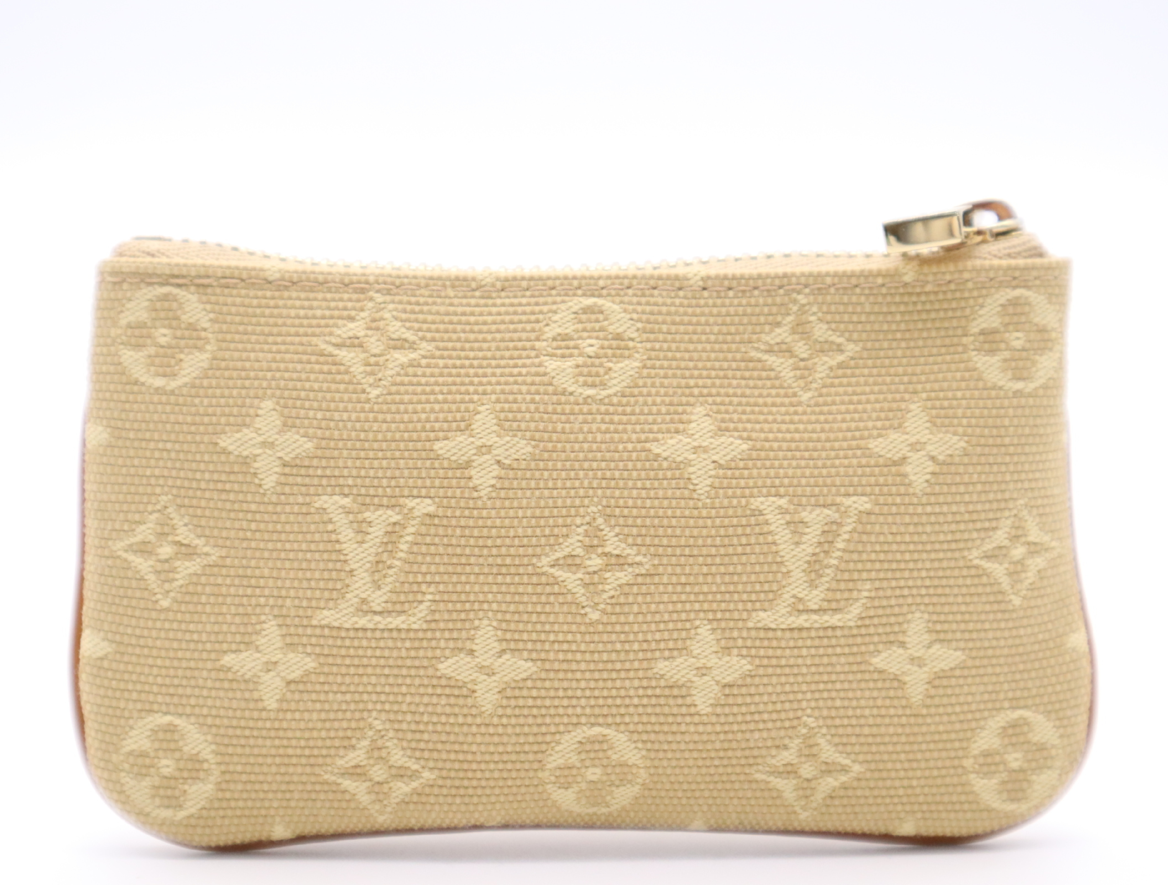 M92438 Monogram Mini Pochette Clé Beige Coin Case — view 2