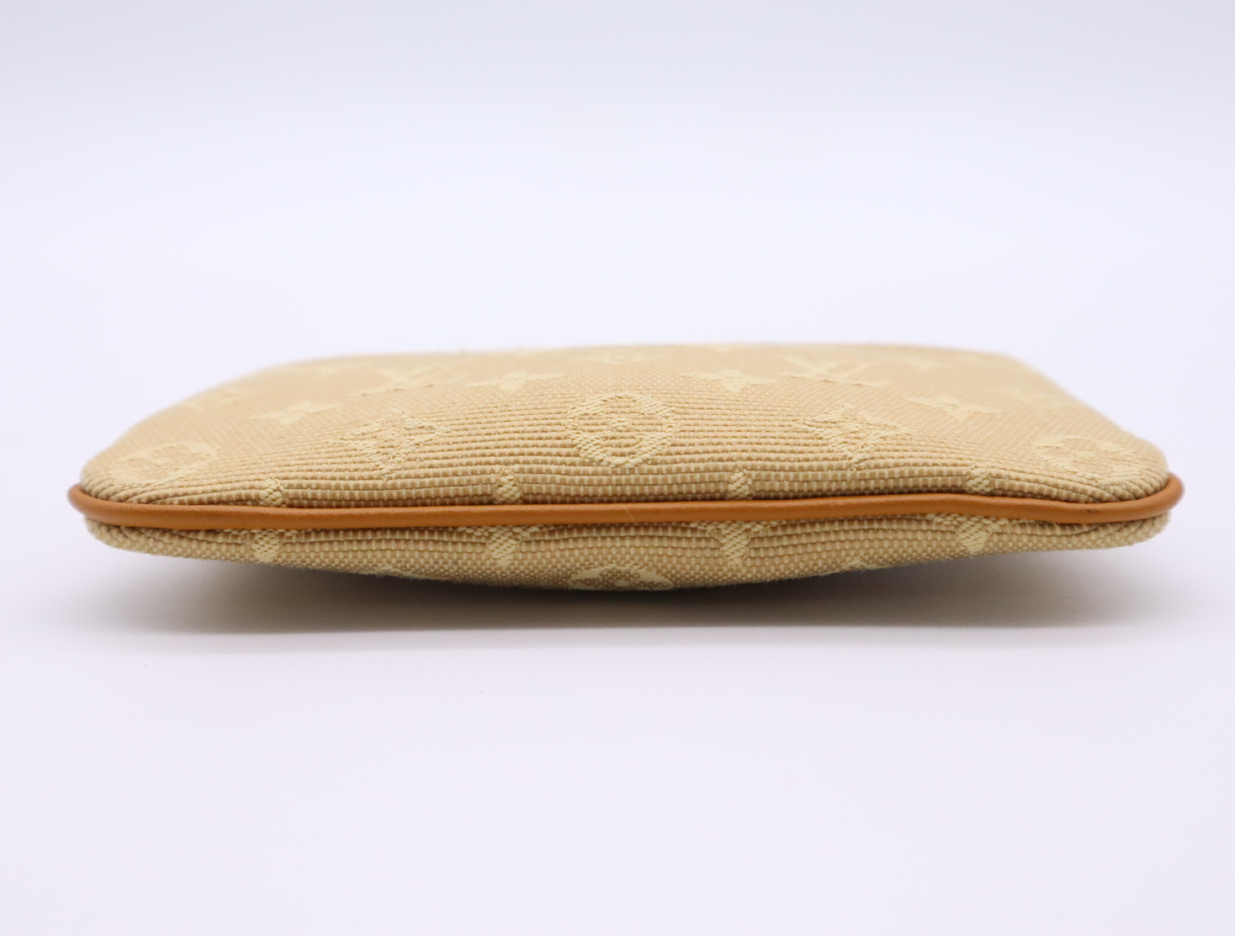 M92438 Monogram Mini Pochette Clé Beige Coin Case — view 4