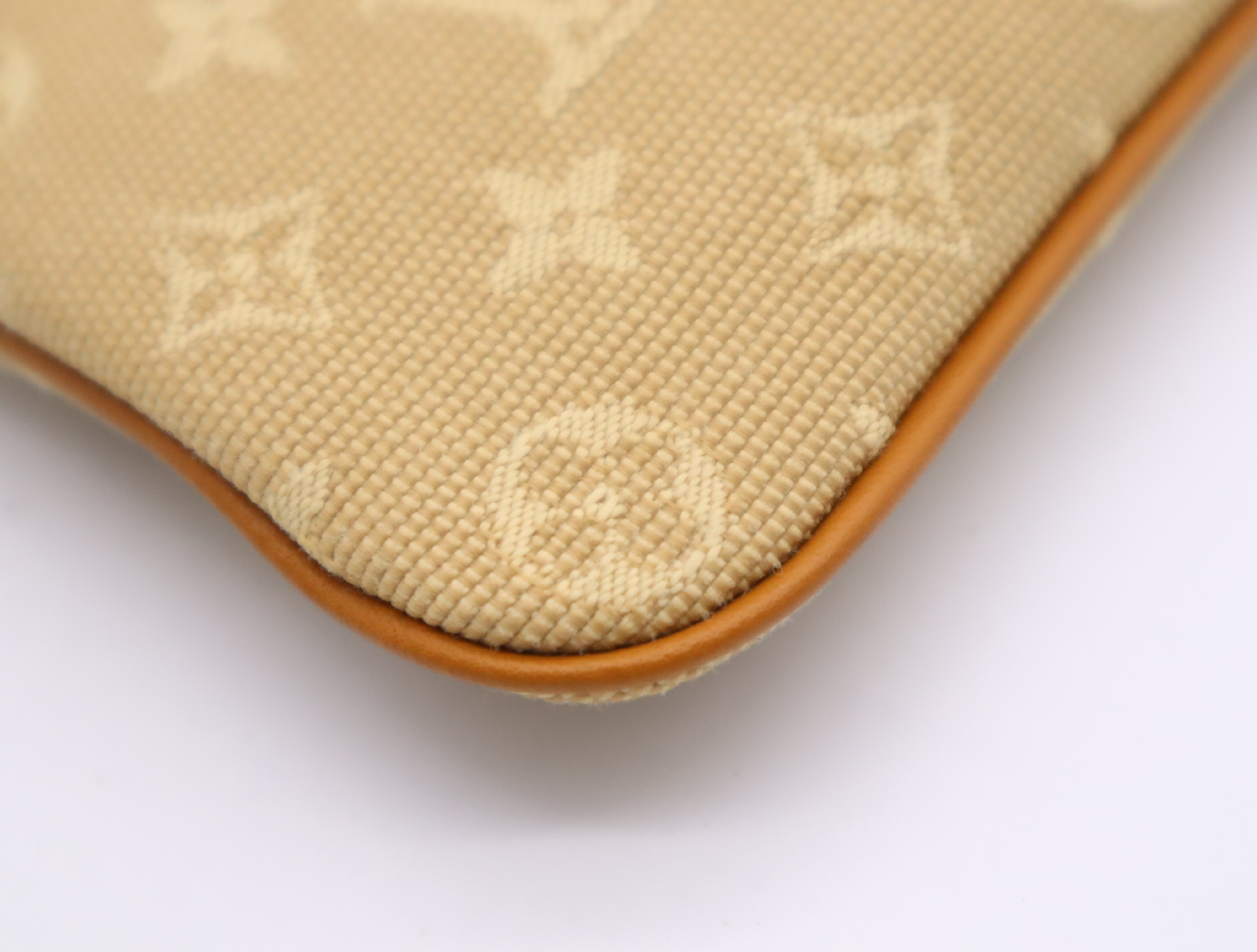 M92438 Monogram Mini Pochette Clé Beige Coin Case — view 6