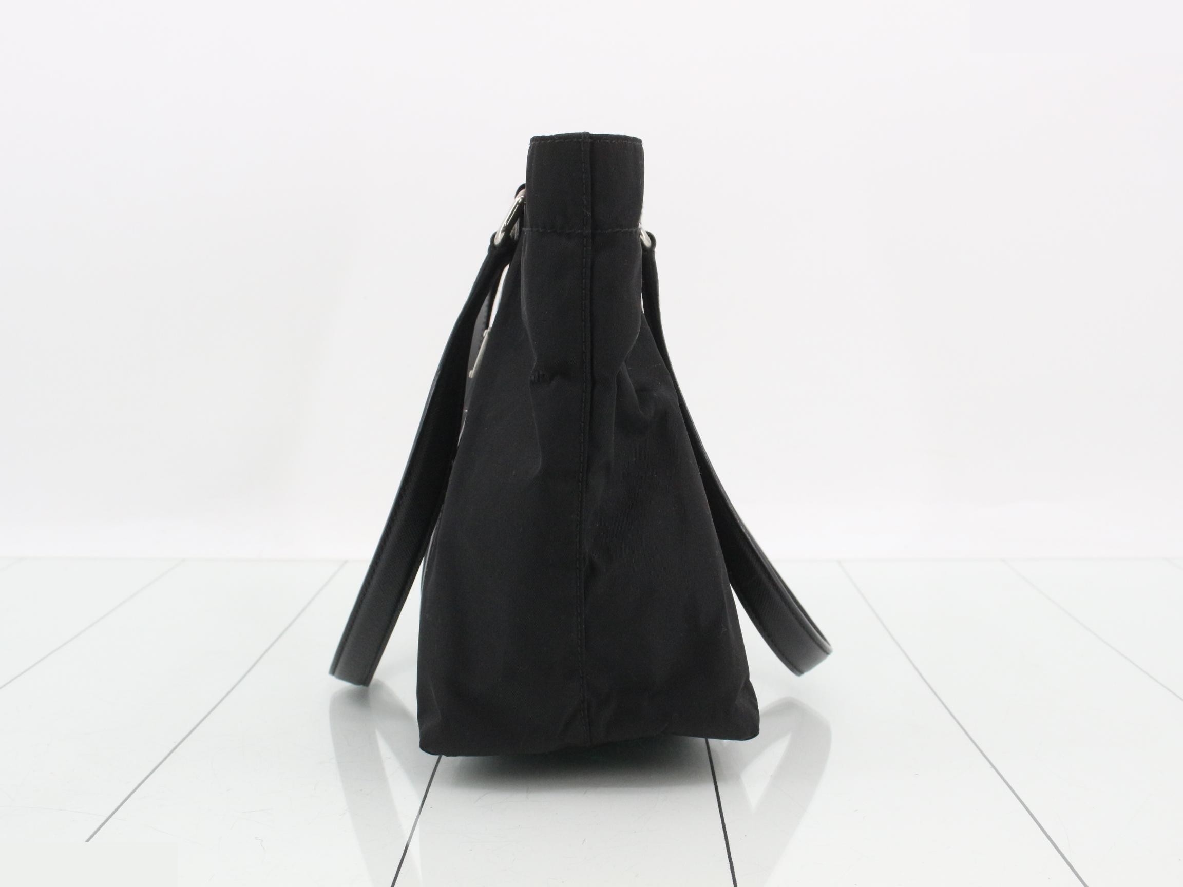 Tessuto x Saffiano Tote Bag, Black — view 3