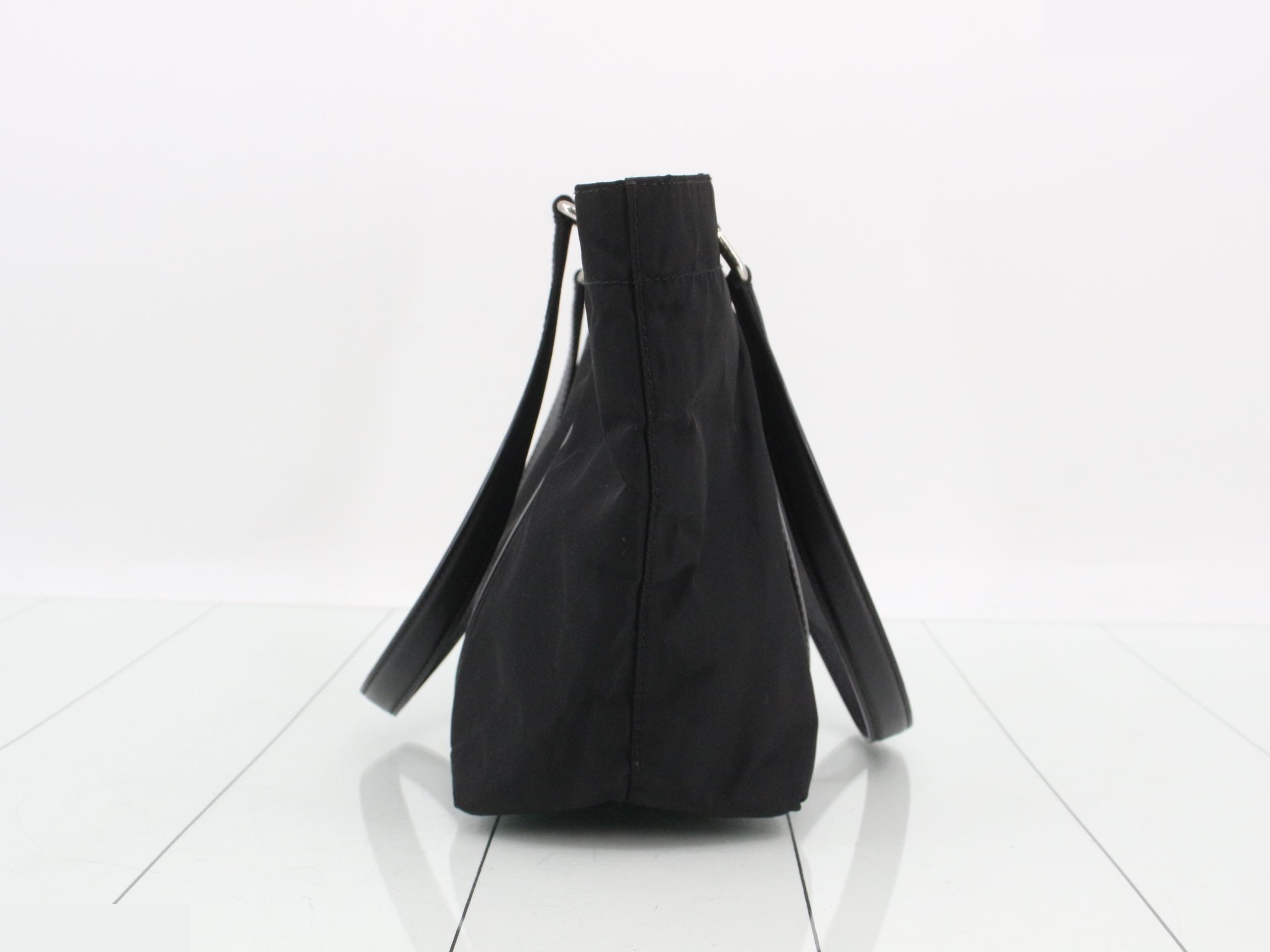 Tessuto x Saffiano Tote Bag, Black — view 4