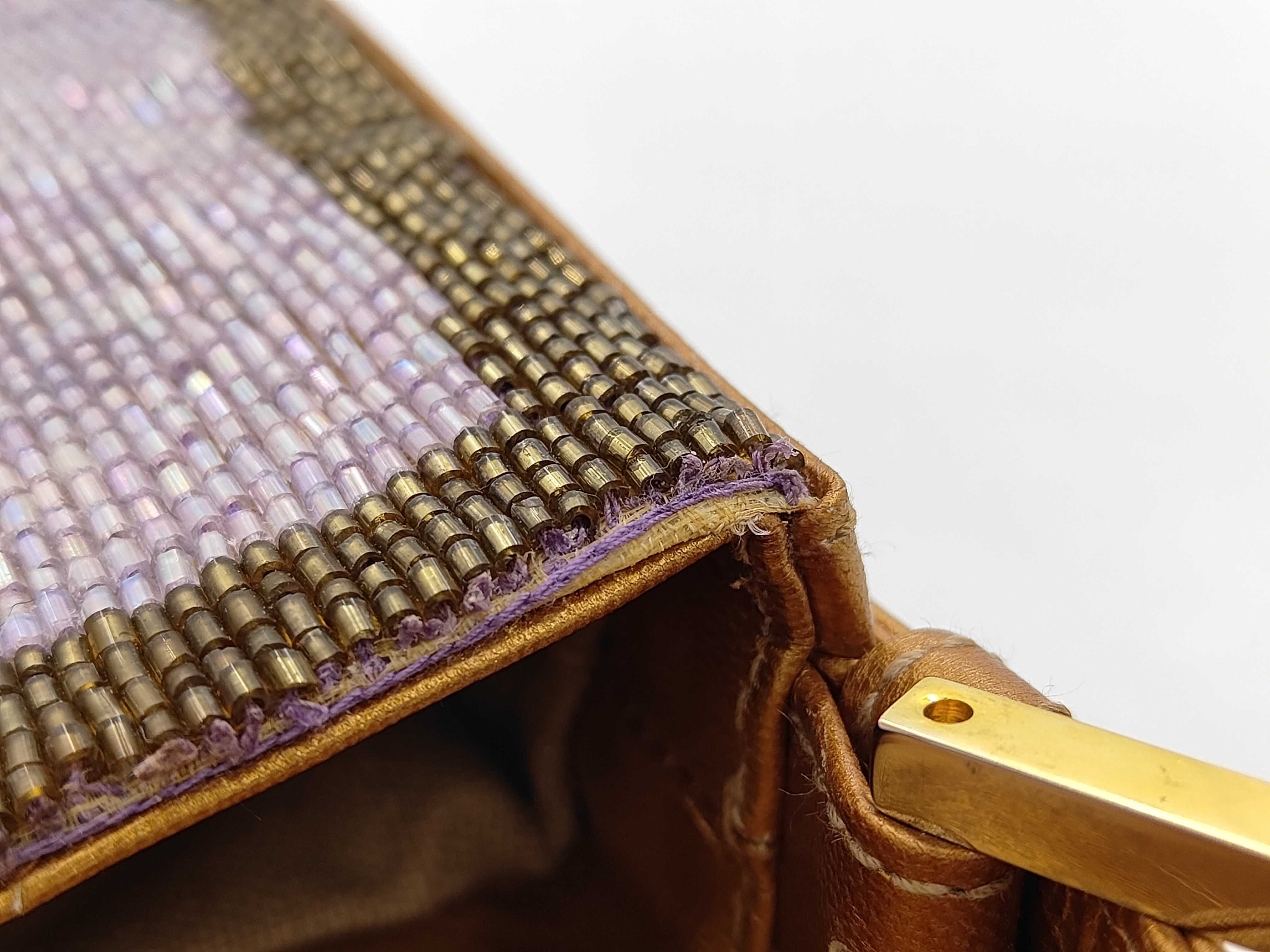 Mamma Bucket Beaded Leather Handbag — view 12