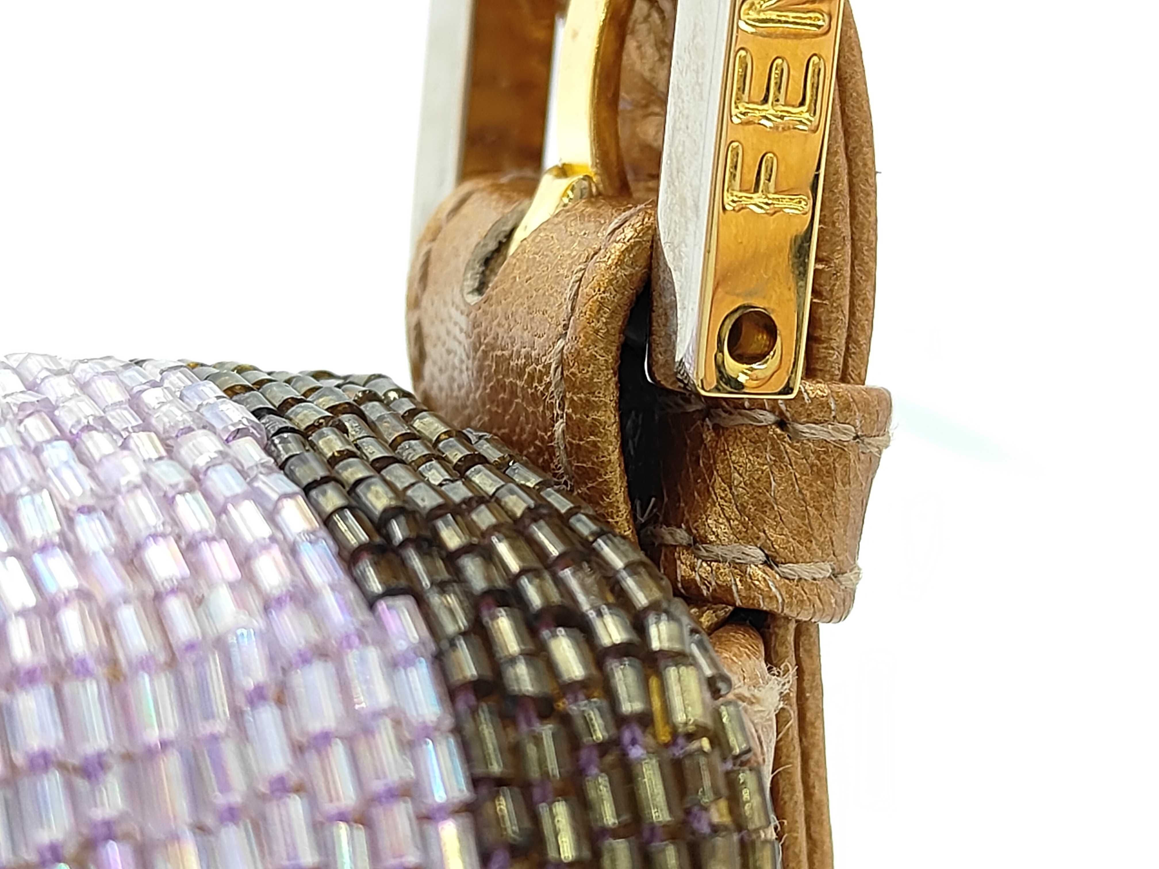 Mamma Bucket Beaded Leather Handbag — view 5
