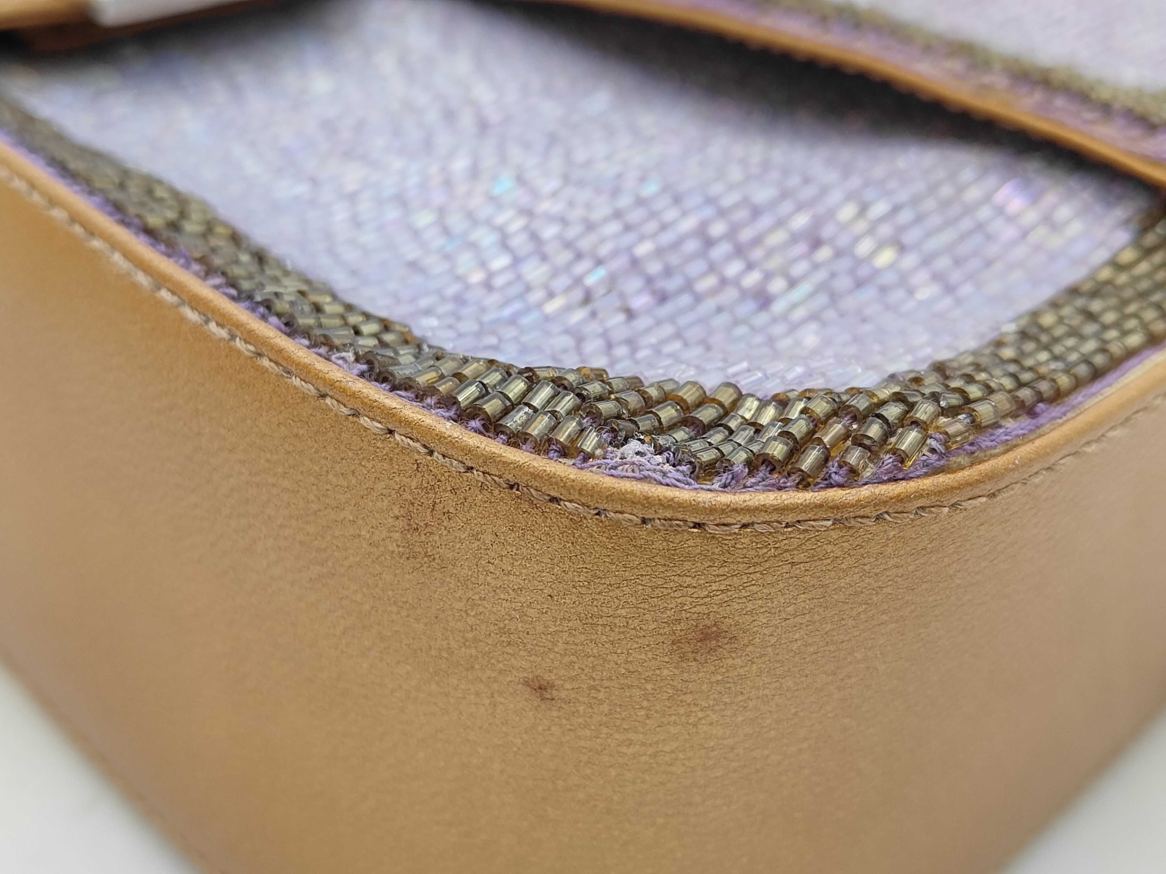 Mamma Bucket Beaded Leather Handbag — view 7