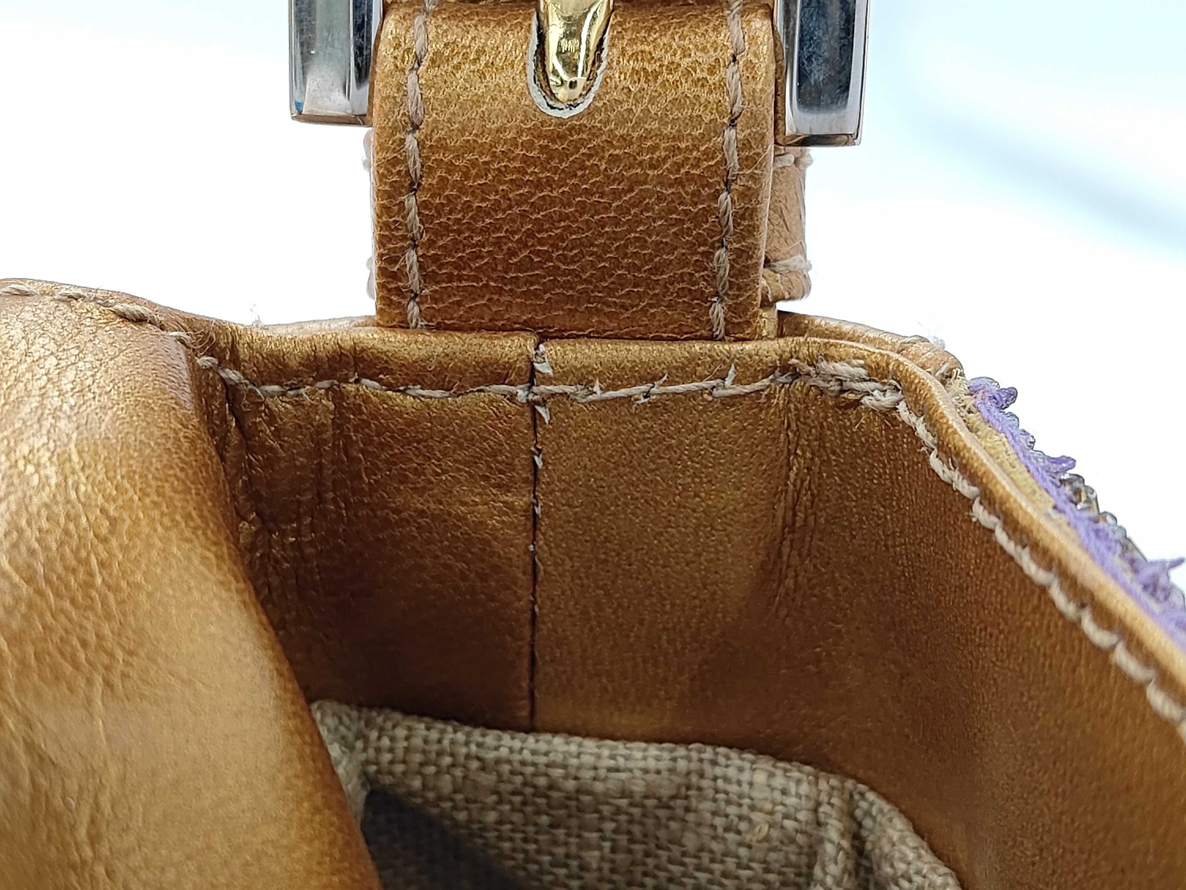 Mamma Bucket Beaded Leather Handbag — view 8