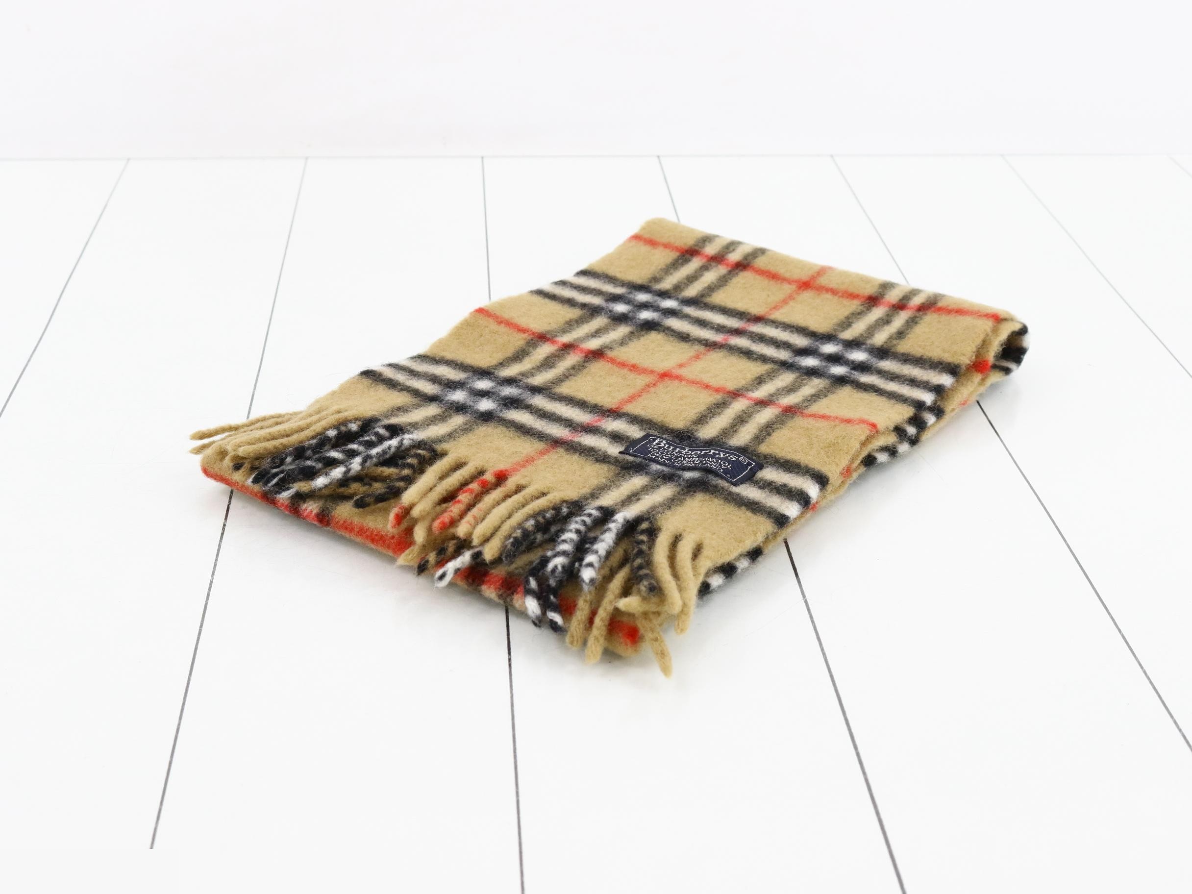 Nova Check Scarf, Beige