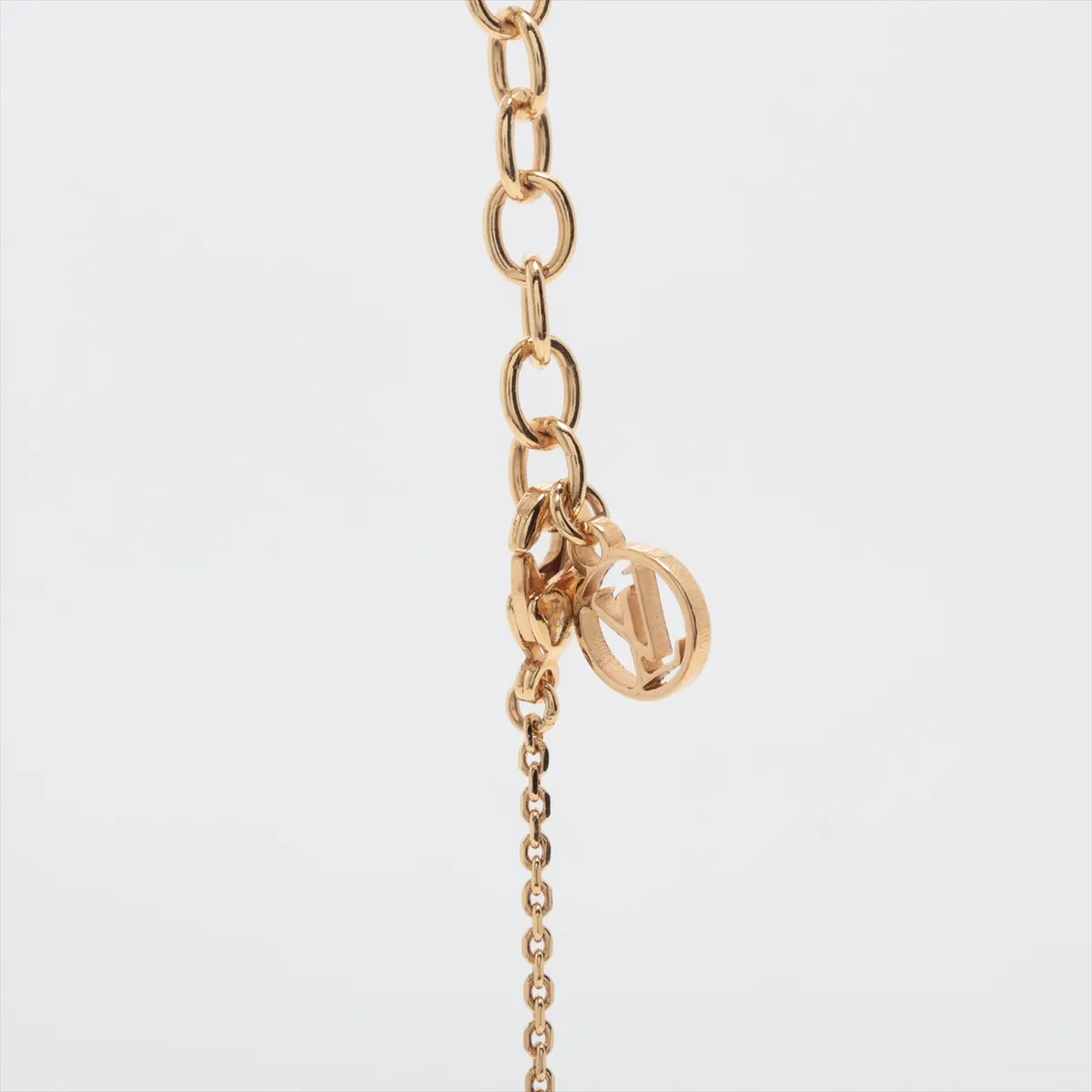 Louis Vuitton M00368 Collier Petit Louis LE0226 Necklace GP x Rhinestone Gold — view 3