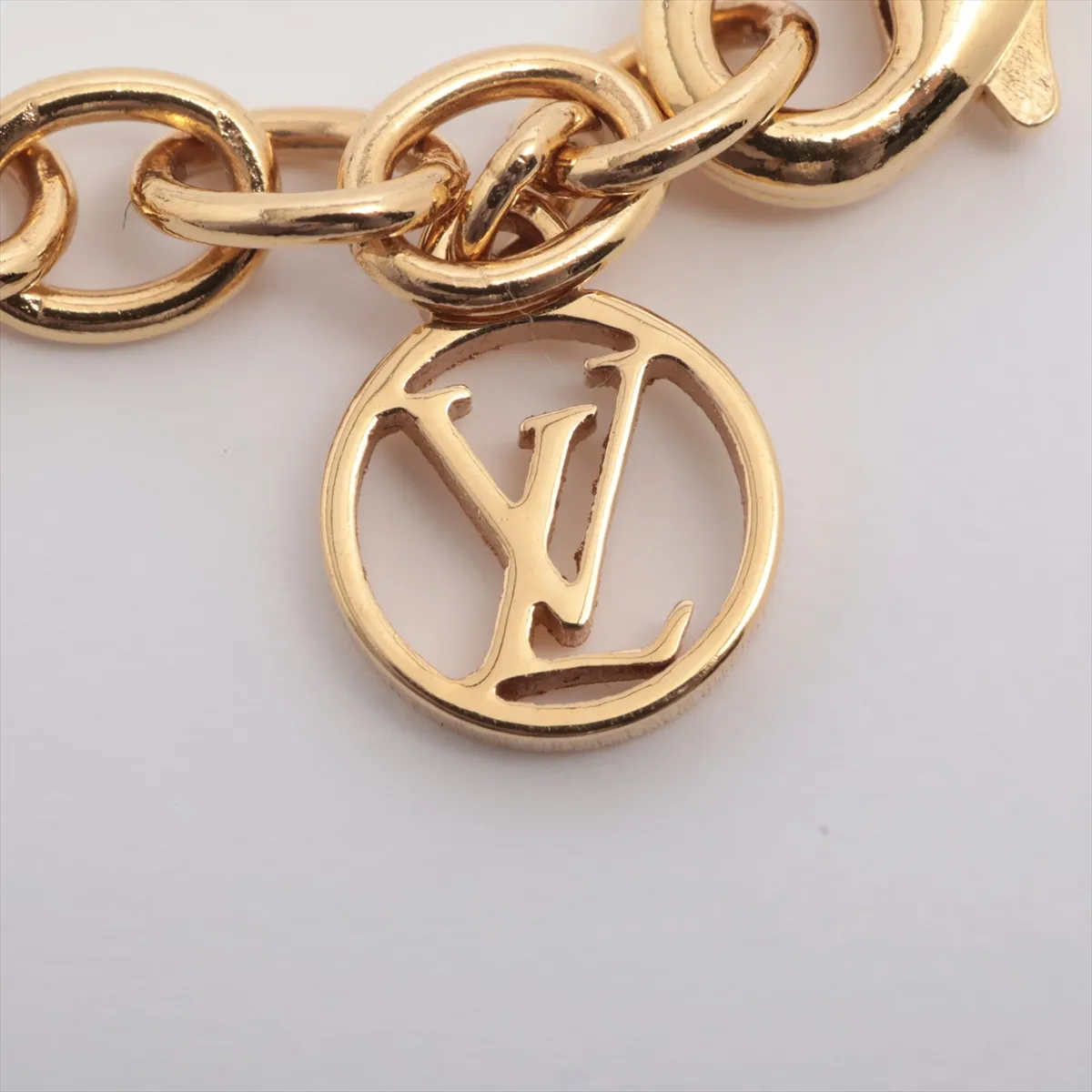 Louis Vuitton M00368 Collier Petit Louis LE0226 Necklace GP x Rhinestone Gold — view 4