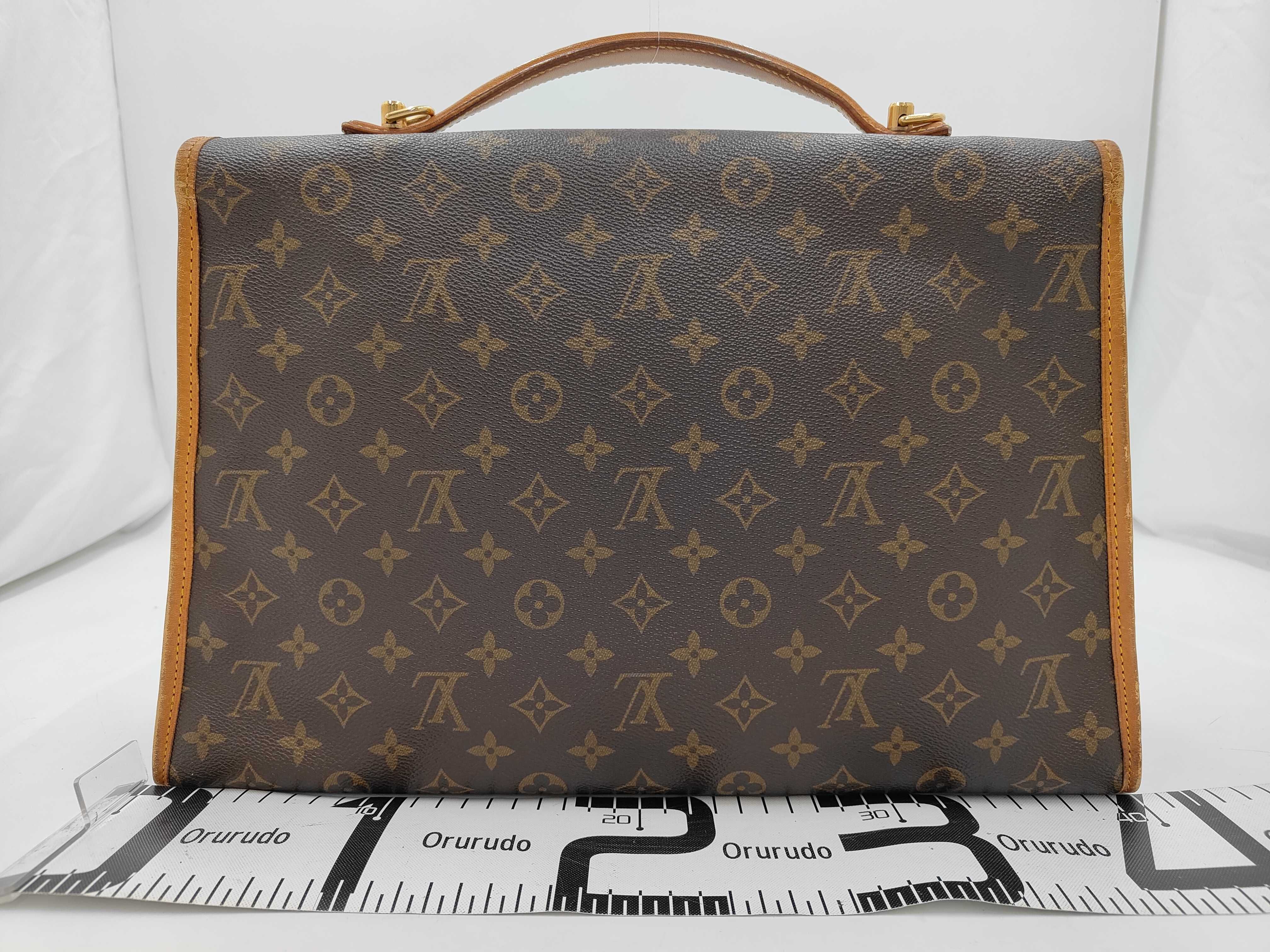 Monogram LV/Louis Vuitton M51121/Beverly Handbag Monogram No Strap Handbag — view 2