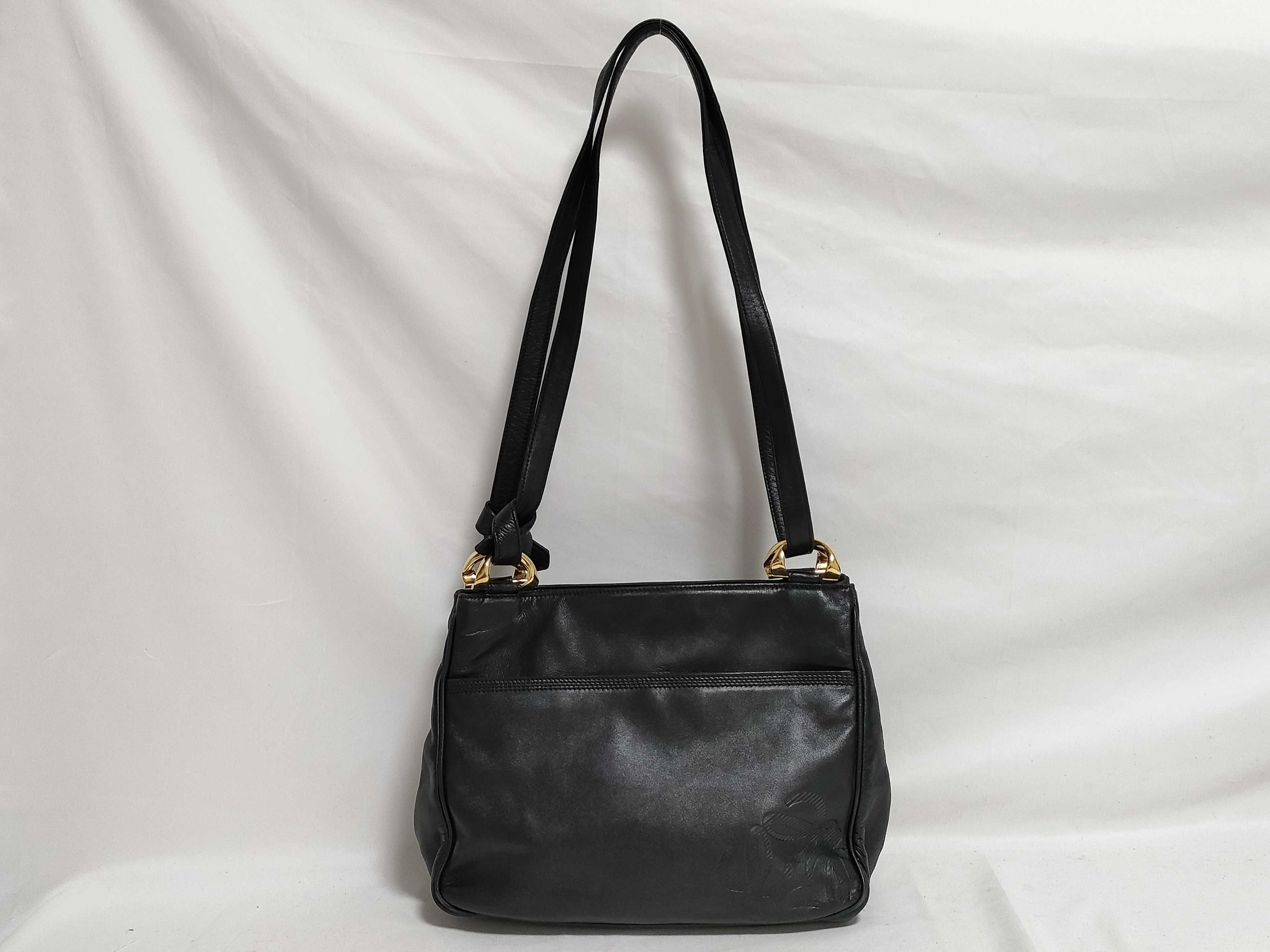 Anagram Leather Shoulder Bag