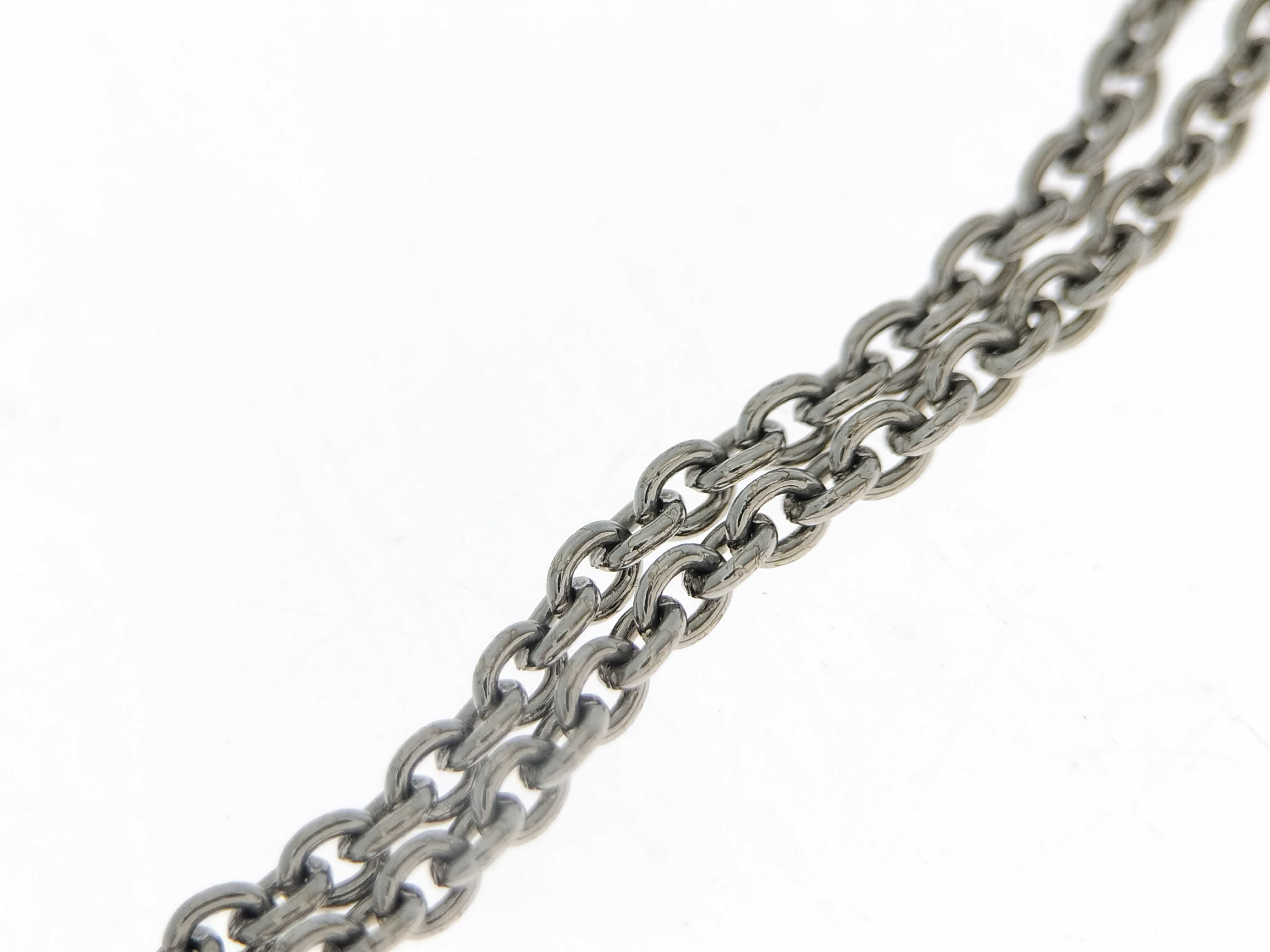 F-logo rhinestone plate round silver bracelet (bracelet/bangle) — view 9