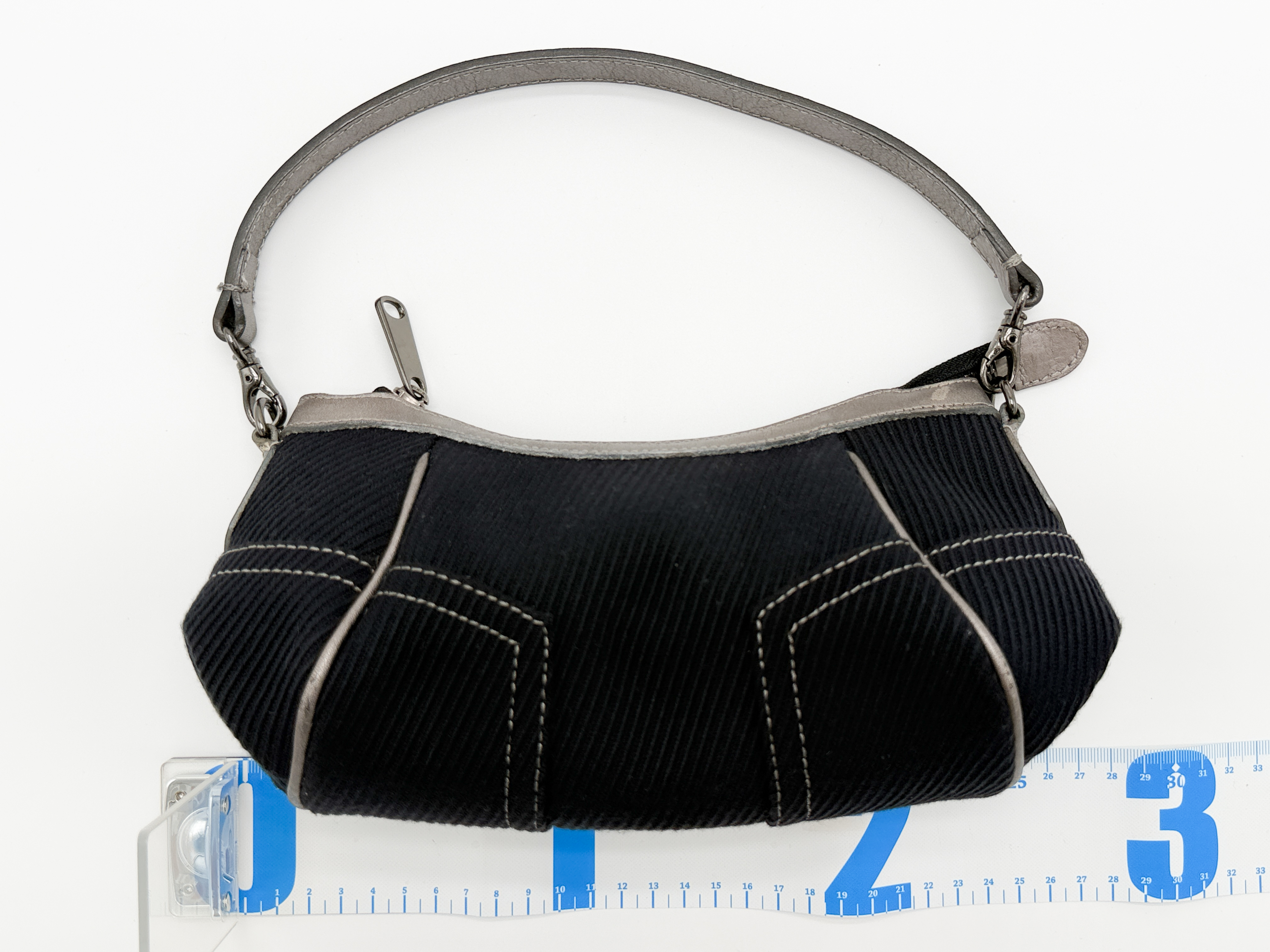 Blue Label Leather Canvas Handbag — view 2