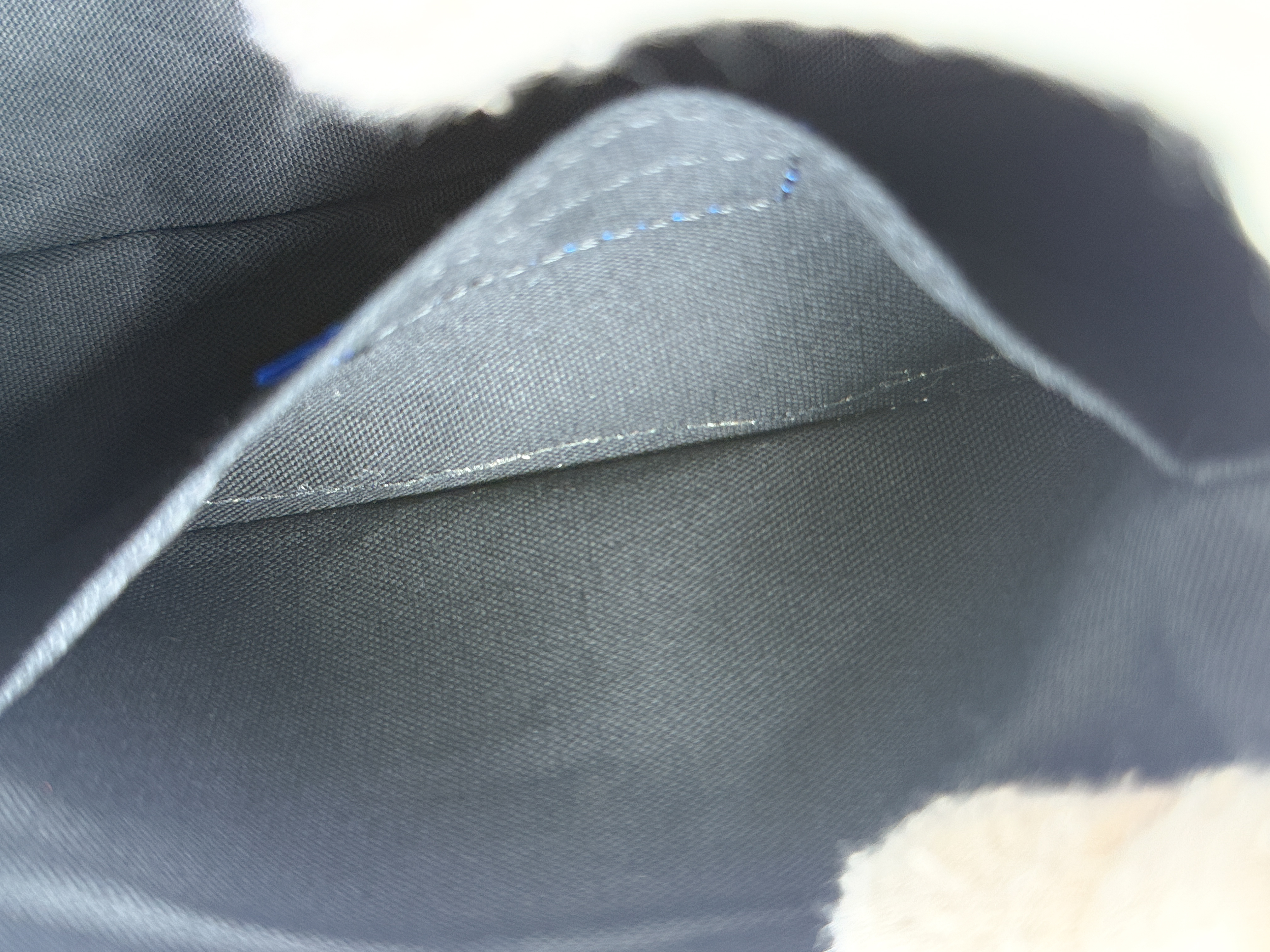 Blue Label Leather Canvas Handbag — view 11